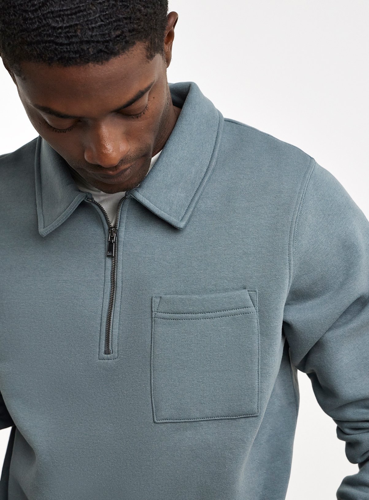 JACAMO 1/4 Zip Sweat Polo Regular Fit 3XL - Image 4 thumbnail