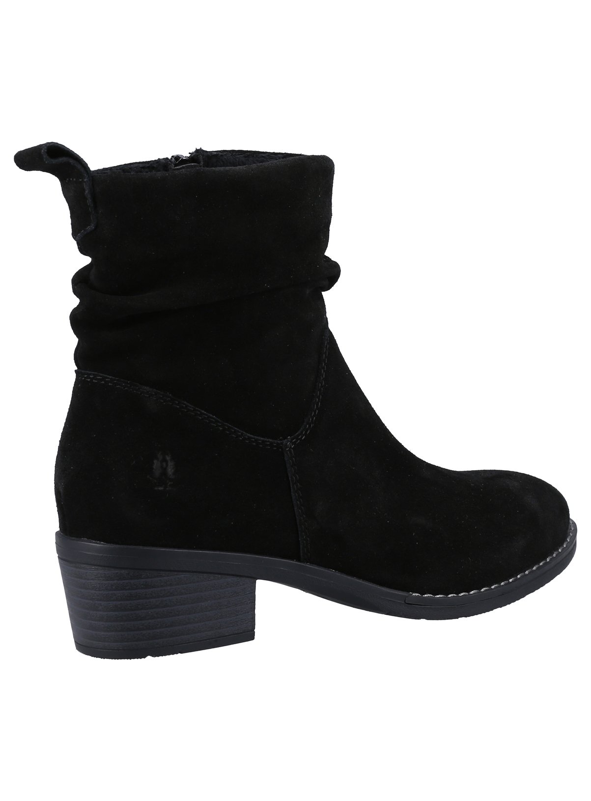 HUSH PUPPIES Water Resistant Ruched Iris Ankle Boots Black 6 - Image 2 thumbnail