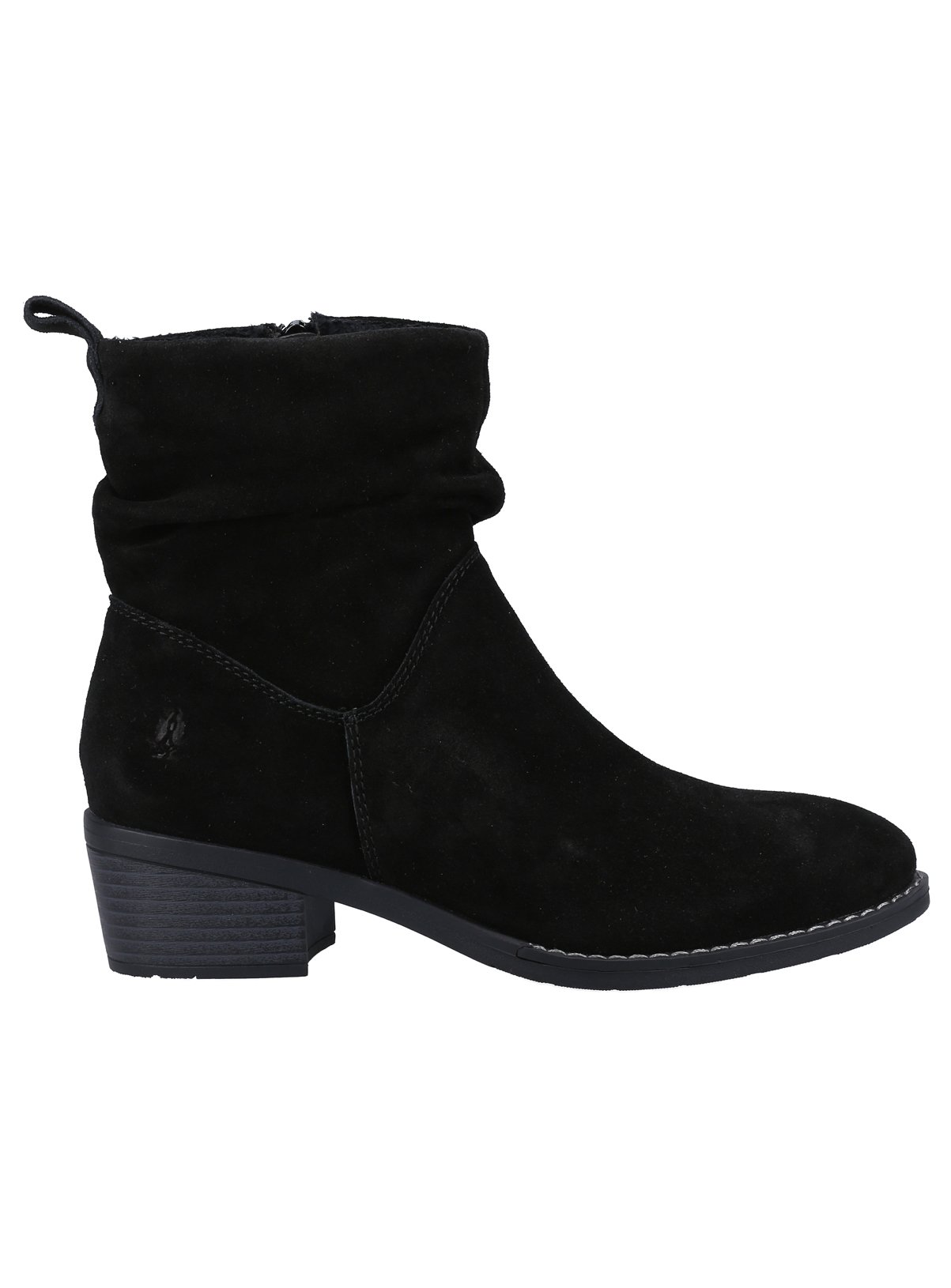 HUSH PUPPIES Water Resistant Ruched Iris Ankle Boots Black 6 - Image 4 thumbnail