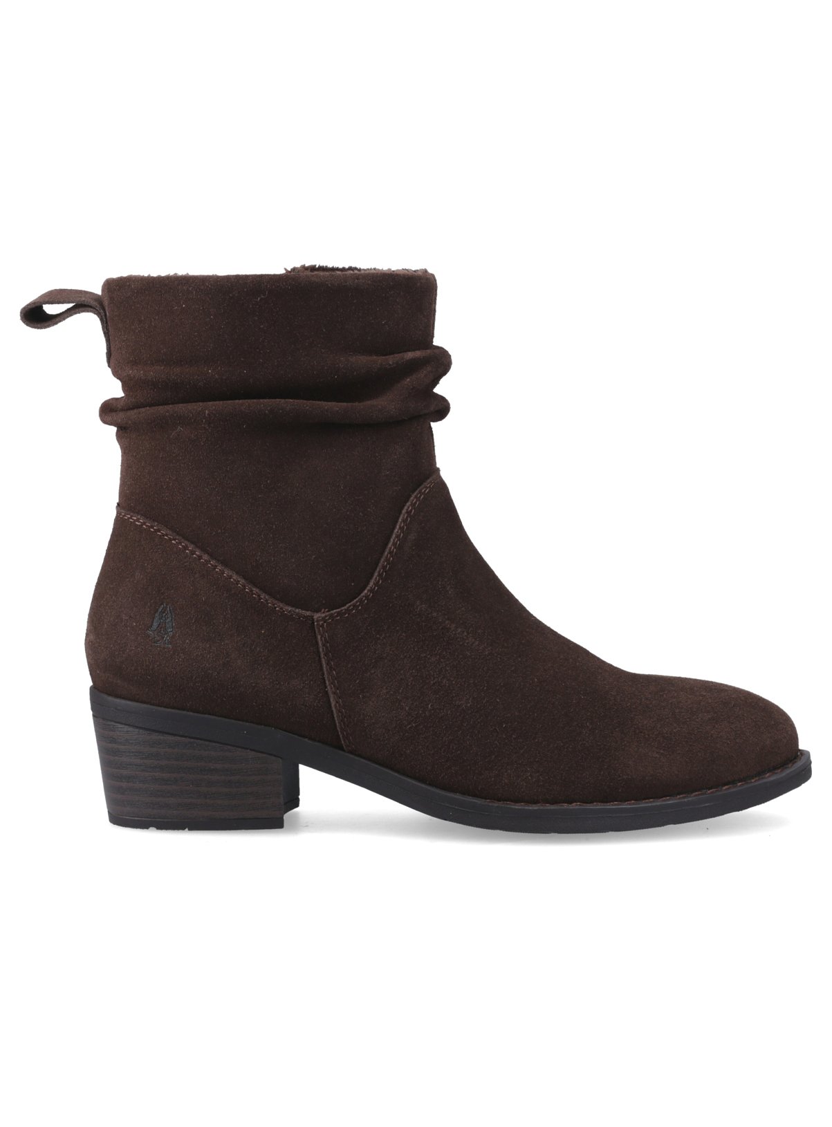 HUSH PUPPIES Water Resistant Ruched Iris Ankle Boots Brown 5 - Image 3 thumbnail