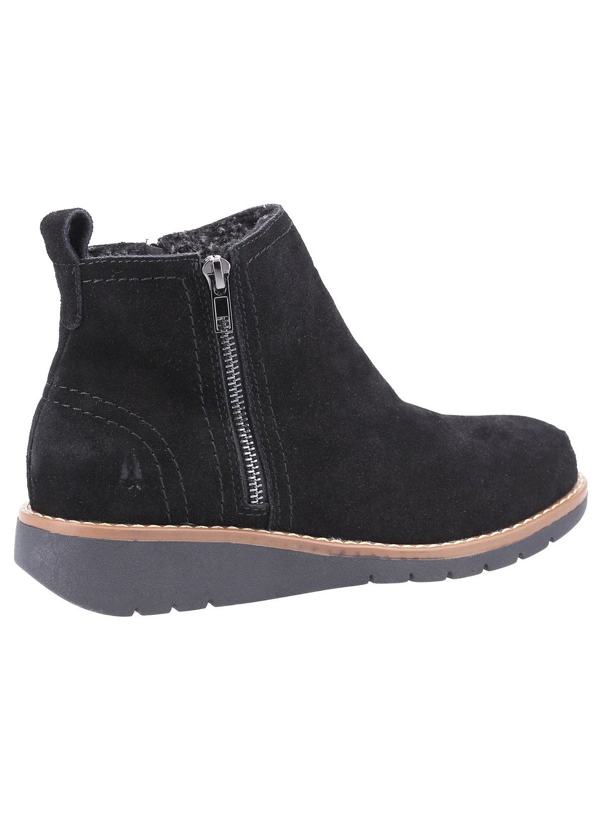 HUSH PUPPIES Water Resistant Suede Libby Ankle Boots Black 7 - Image 2 thumbnail