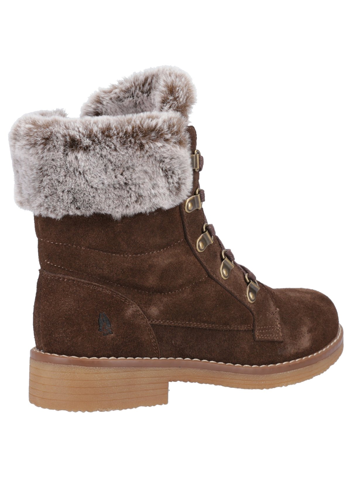 HUSH PUPPIES Water Resistant Wide Fit Florence Boots Brown 6 - Image 2 thumbnail