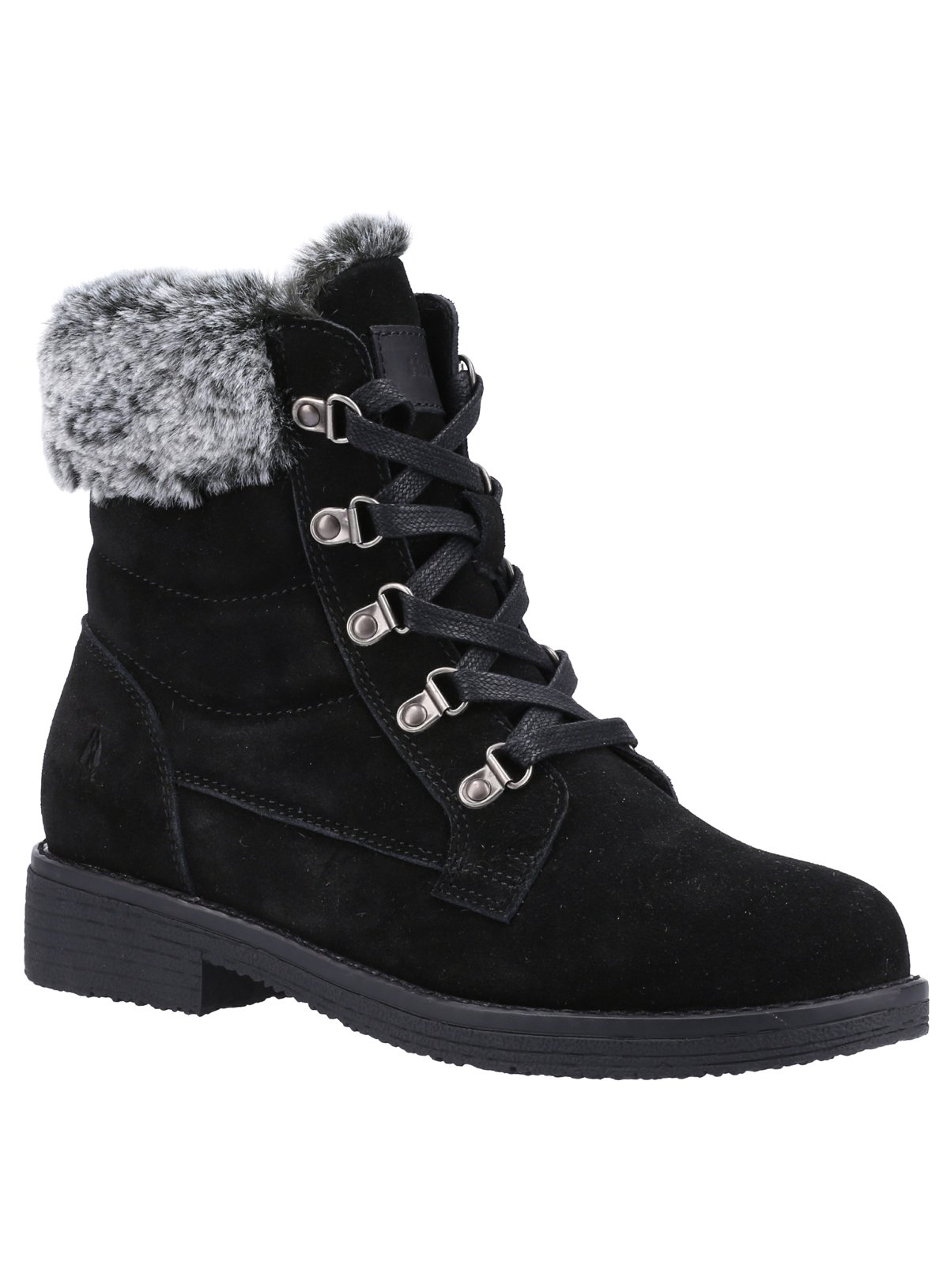 HUSH PUPPIES Water Resistant Wide Fit Florence Boots Black 3 - Image 1 thumbnail