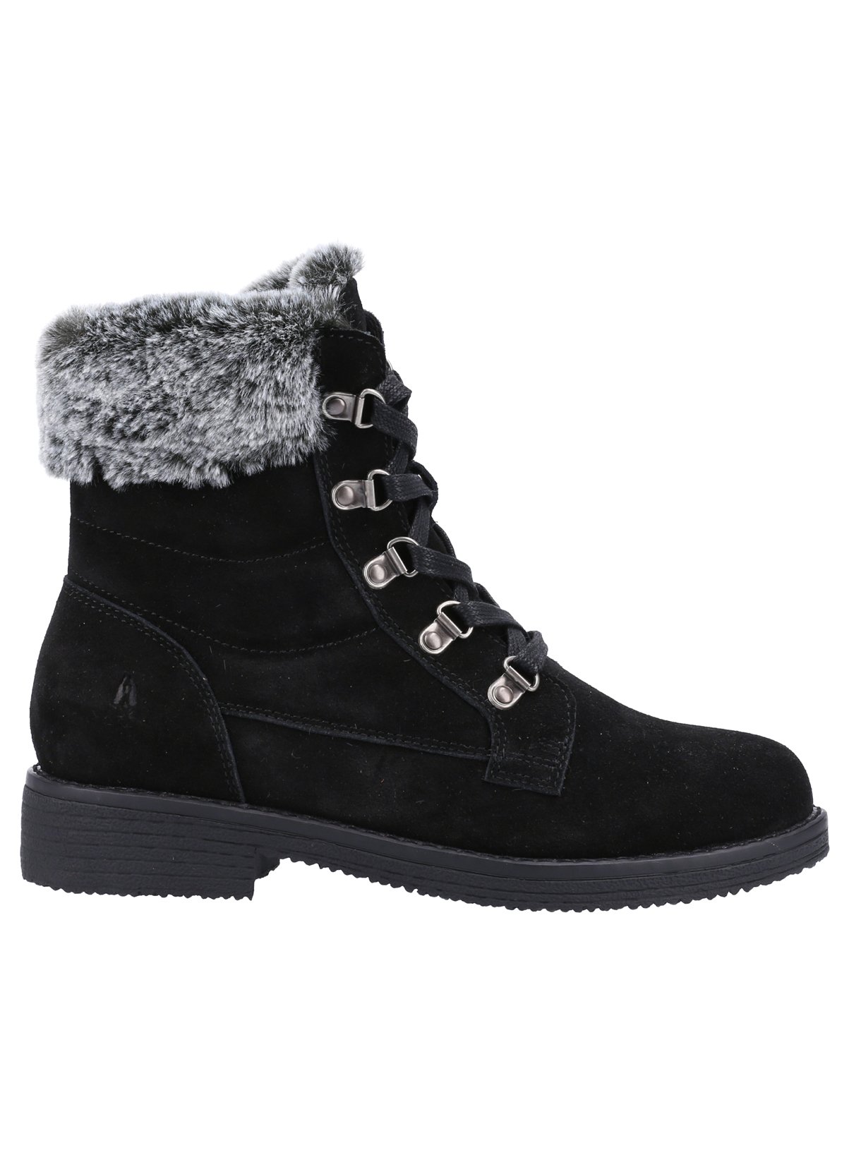 HUSH PUPPIES Water Resistant Wide Fit Florence Boots Black 3 - Image 4 thumbnail