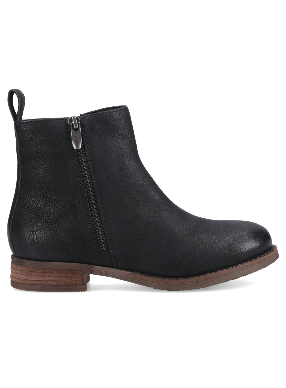 HUSH PUPPIES Suede Ethel Ankle Boot Black 6 - Image 3 thumbnail