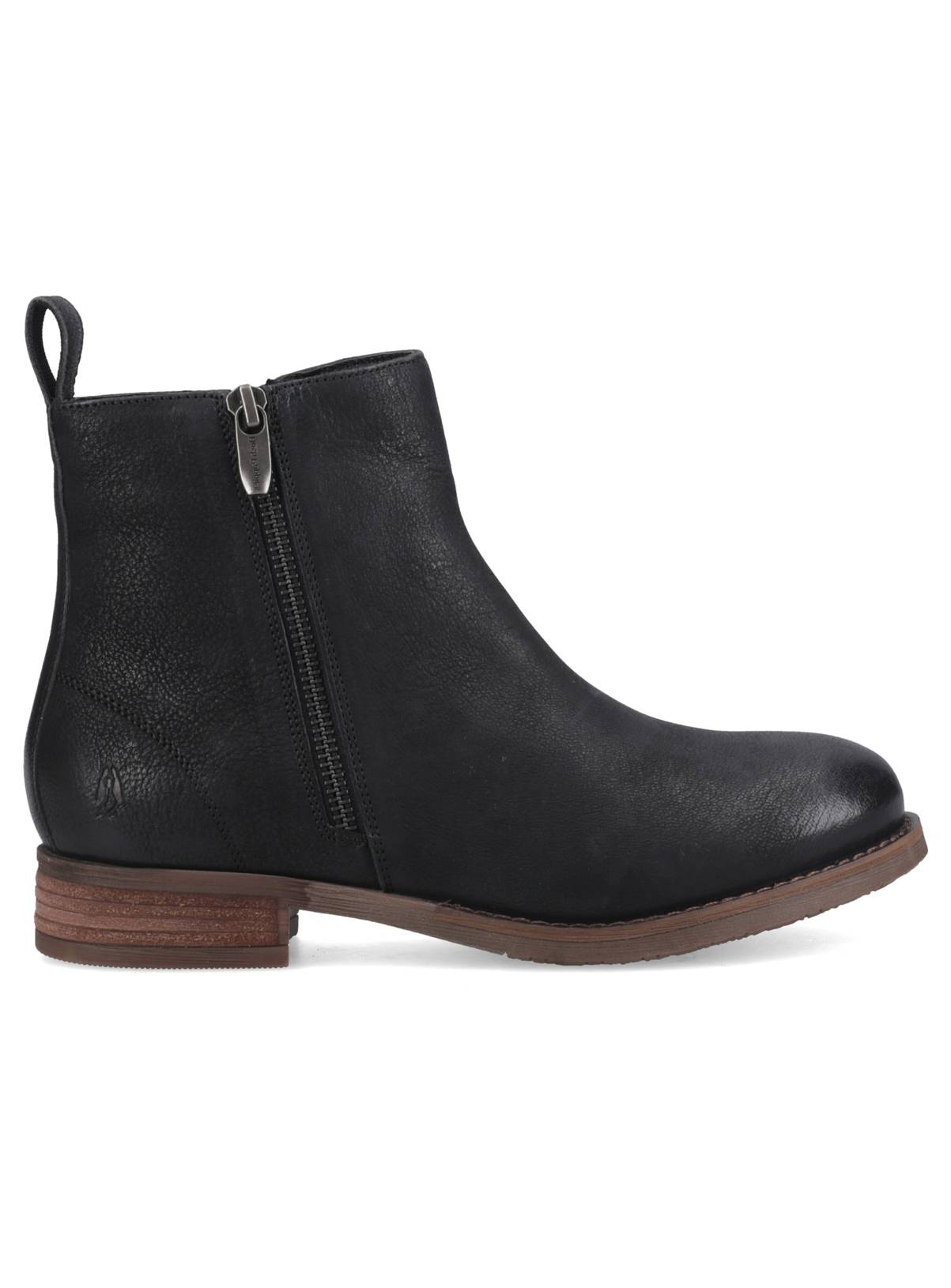 HUSH PUPPIES Suede Ethel Ankle Boot Black 6 - Image 3