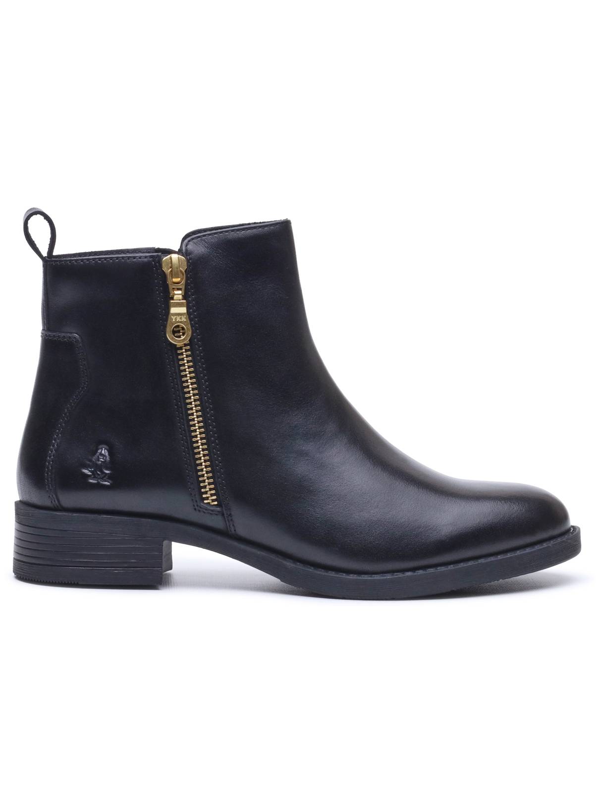 HUSH PUPPIES Perry Zip Ankle Boot Black 8 - Image 3