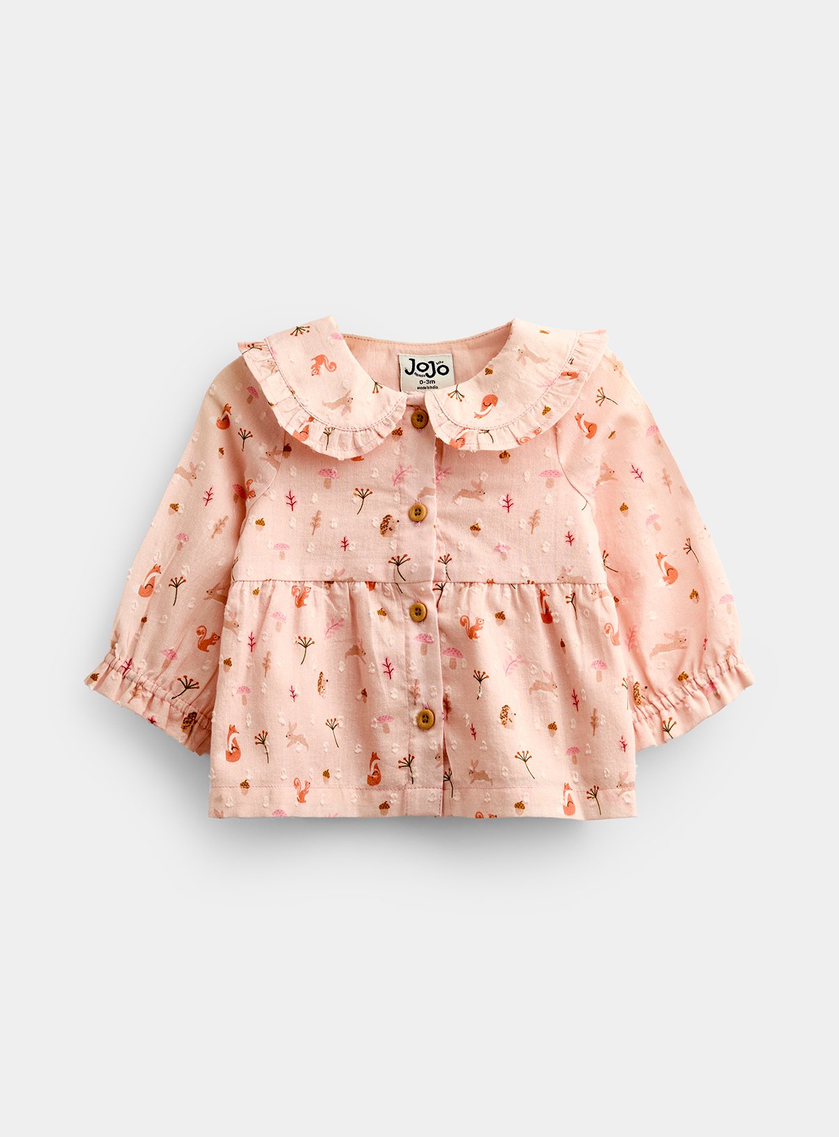 JOJO MAMAN BÉBÉ Woodland Top and Legging Set Pink Up To 3 mths - Image 2 thumbnail