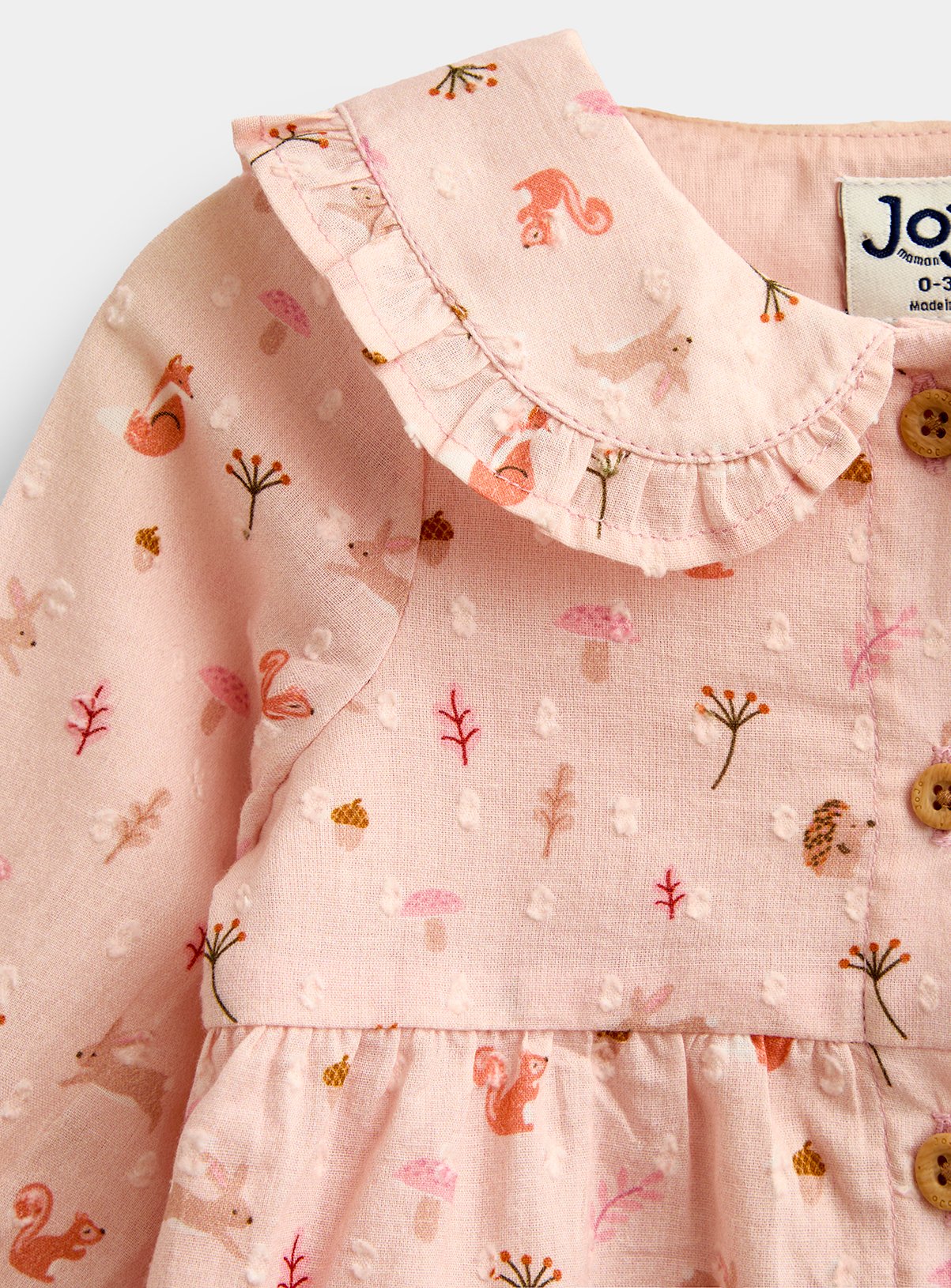 JOJO MAMAN BÉBÉ Woodland Top and Legging Set Pink Up To 3 mths - Image 3 thumbnail