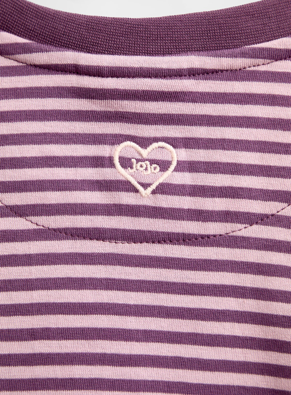 JOJO MAMAN BÉBÉ Fairy Mushroom Striped Top Plum 2-3 Years - Image 4 thumbnail