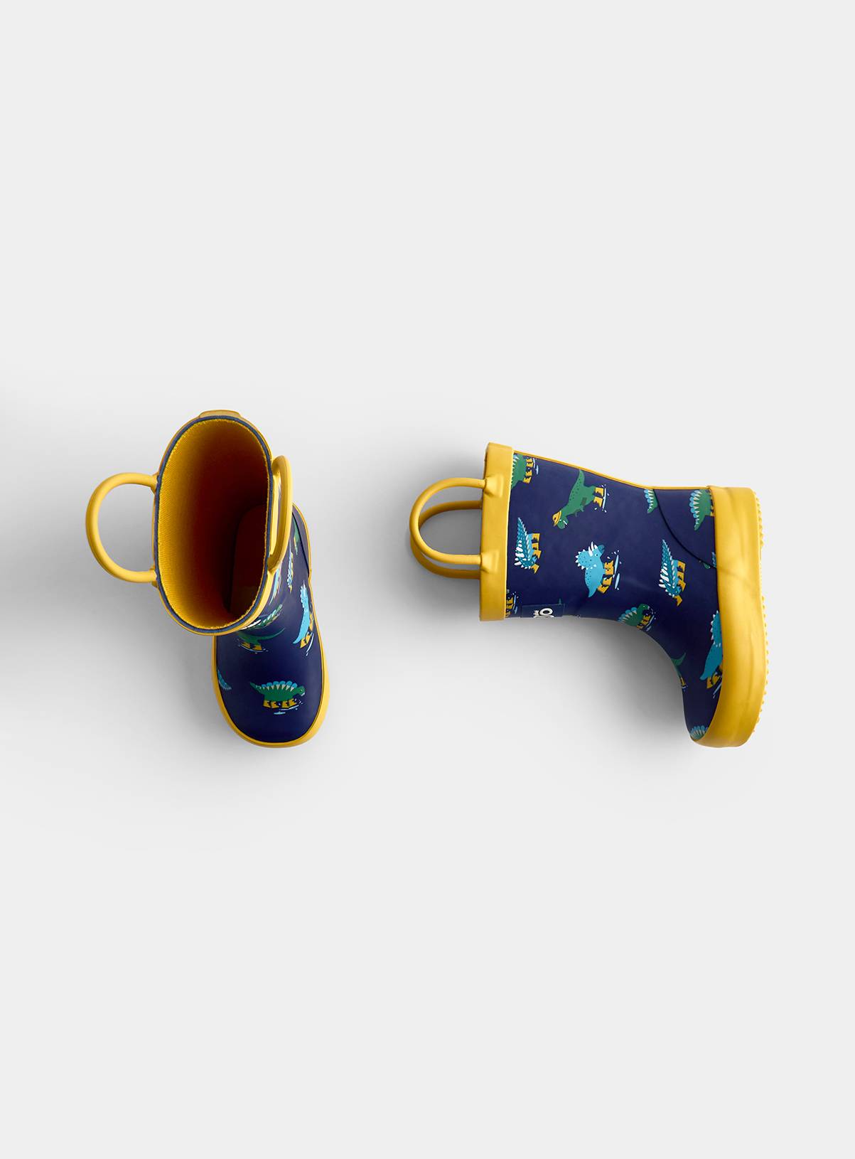 JOJO MAMAN BÉBÉ Dinosaur Wellies Mustard Yellow 8 Infant - Image 3