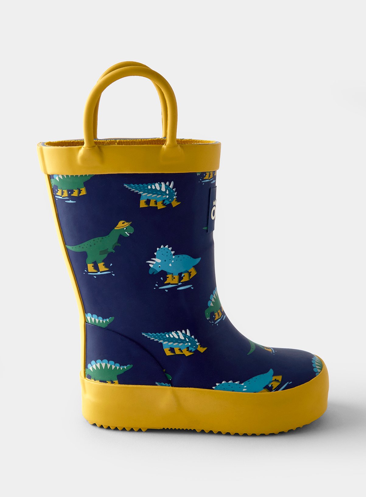 JOJO MAMAN BÉBÉ Dinosaur Wellies Mustard Yellow 8 Infant - Image 4 thumbnail