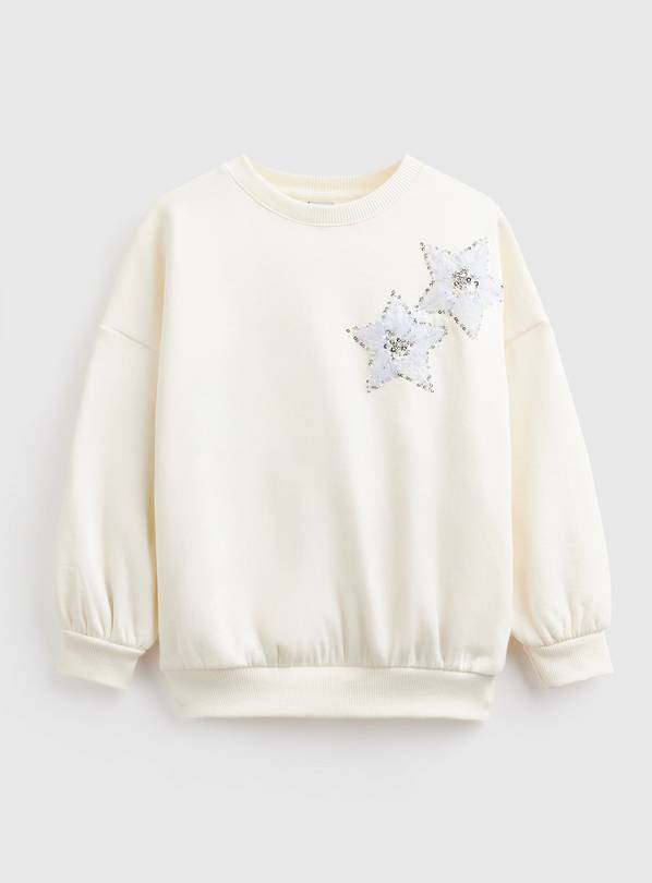 Double Sequin Star Knitted Sweater 11 years
