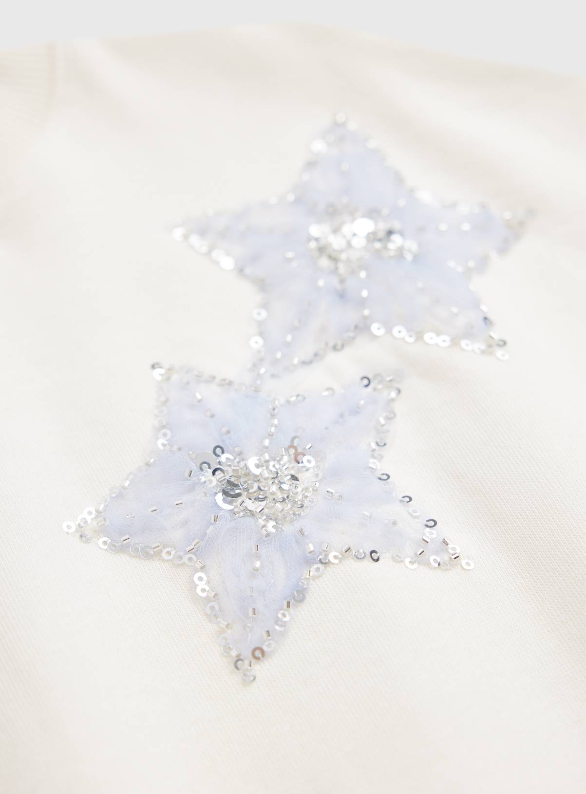 Double Sequin Star Knitted Sweater 6 years - Image 2