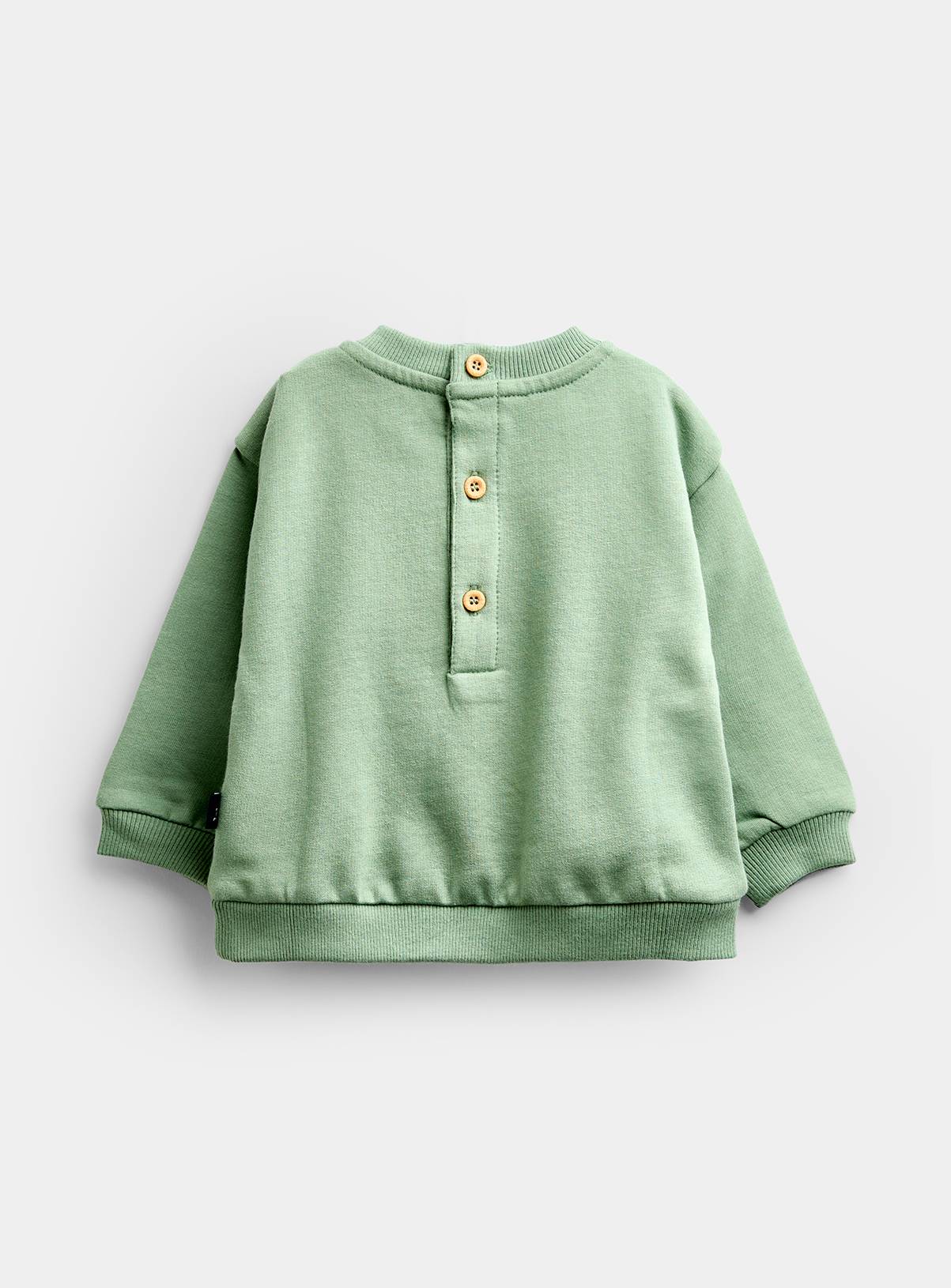JOJO MAMAN BÉBÉ 2 Piece Farming Days Sweatshirt and Jogger Set Mid Green 6-12 months - Image 6
