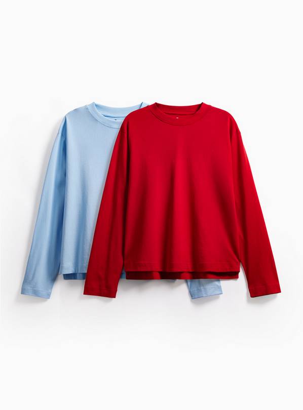 Red & Blue Long Sleeve Tops 2 Pack 8
