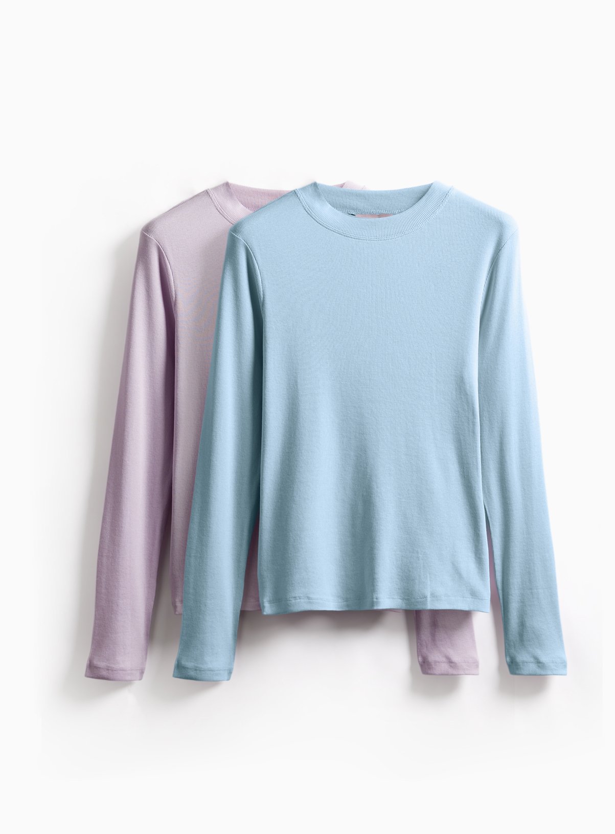 Lilac Modal Rib Crewneck Tops 2-Pack 16 - Image 1 thumbnail