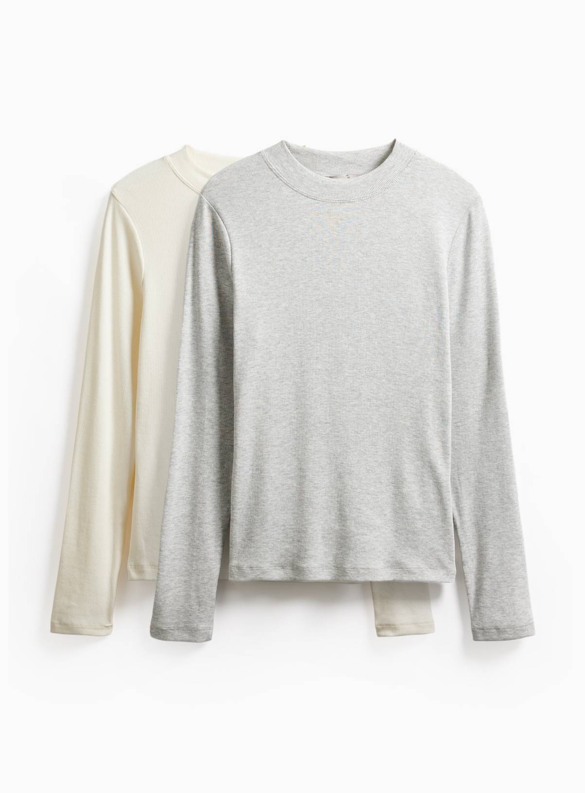 Modal Rib Long Sleeve T-Shirts 2-Pack 10 - Image 1
