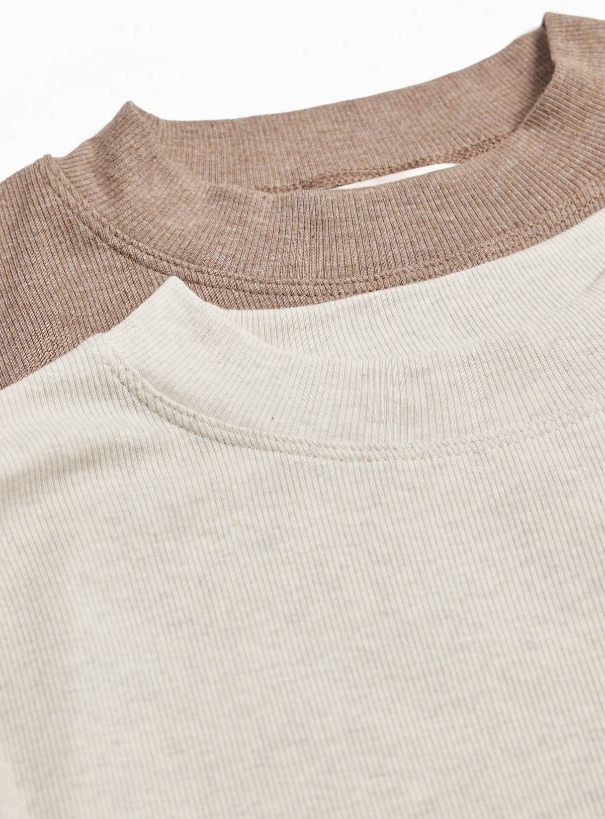 Modal Rib Long Sleeve T-Shirts 2-Pack 18 - Image 2