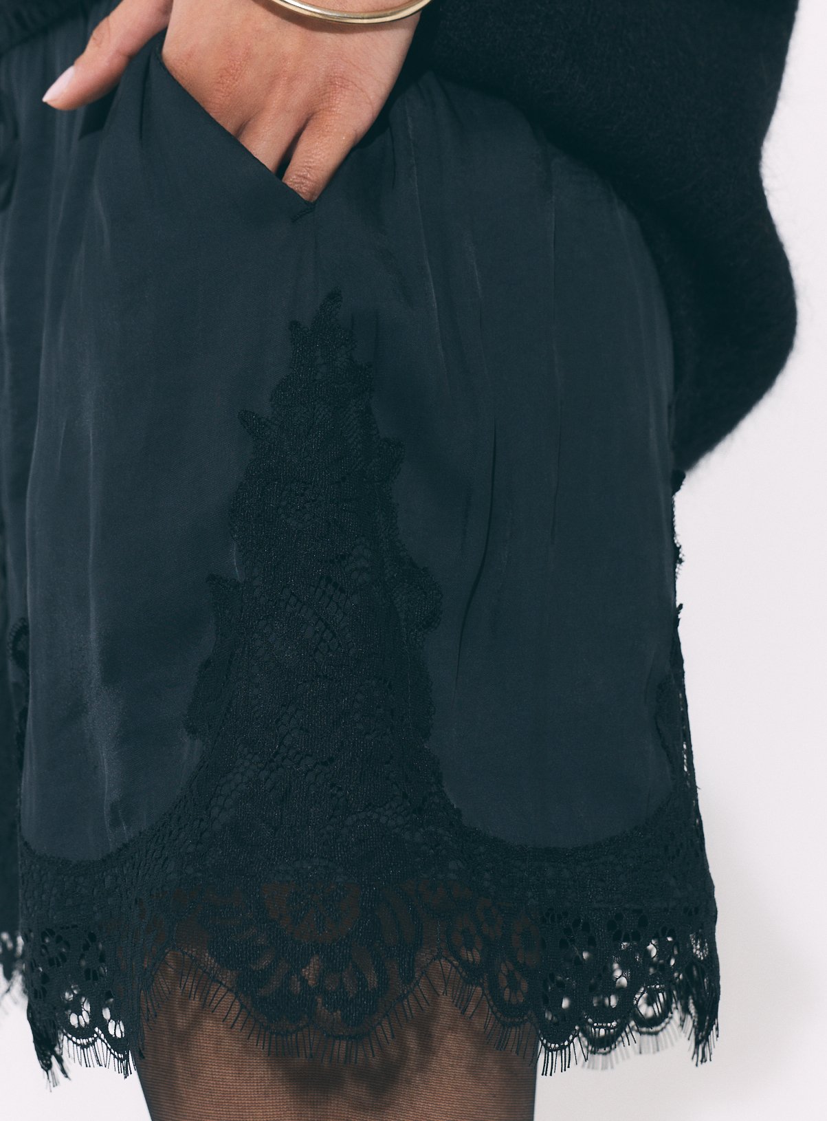 Satin Lace Shorts 14 - Image 3 thumbnail