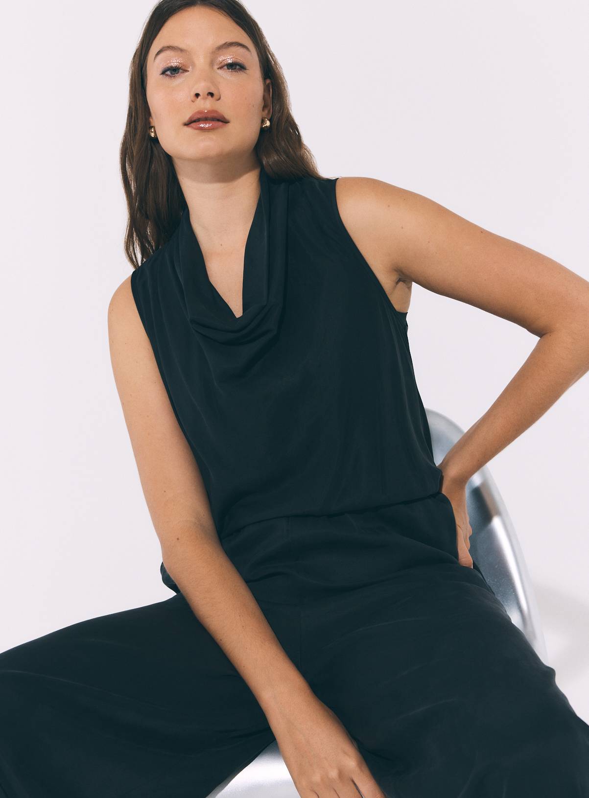 Sandwash Cowl Neck Jumpsuit 22 - Image 2