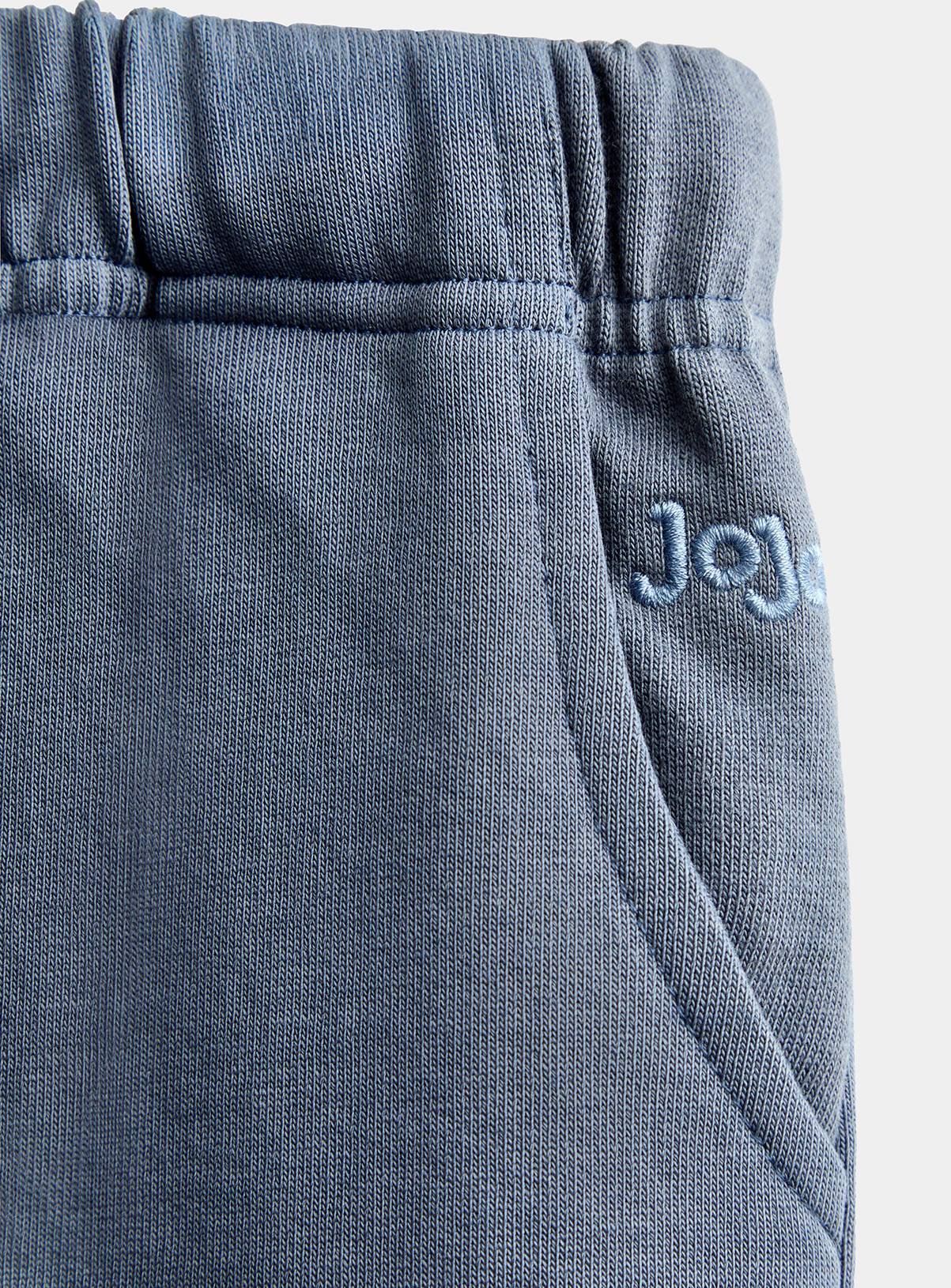 JOJO MAMAN BÉBÉ 2 Pack Vertical Stripe and Plain Joggers Charcoal Grey 12-18 months - Image 5