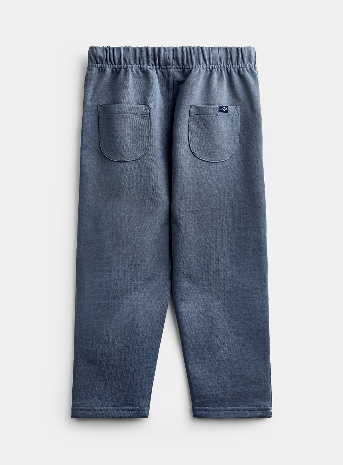 JOJO MAMAN BÉBÉ 2 Pack Vertical Stripe and Plain Joggers Charcoal Grey 12-18 months - Image 6 thumbnail