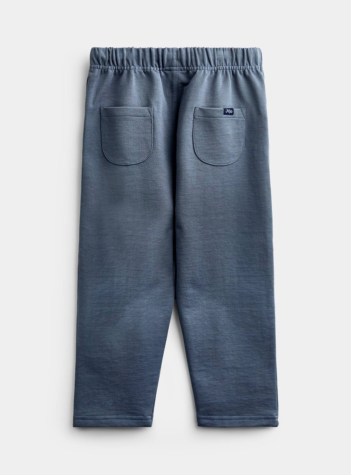 JOJO MAMAN BÉBÉ 2 Pack Vertical Stripe and Plain Joggers Charcoal Grey 12-18 months - Image 6