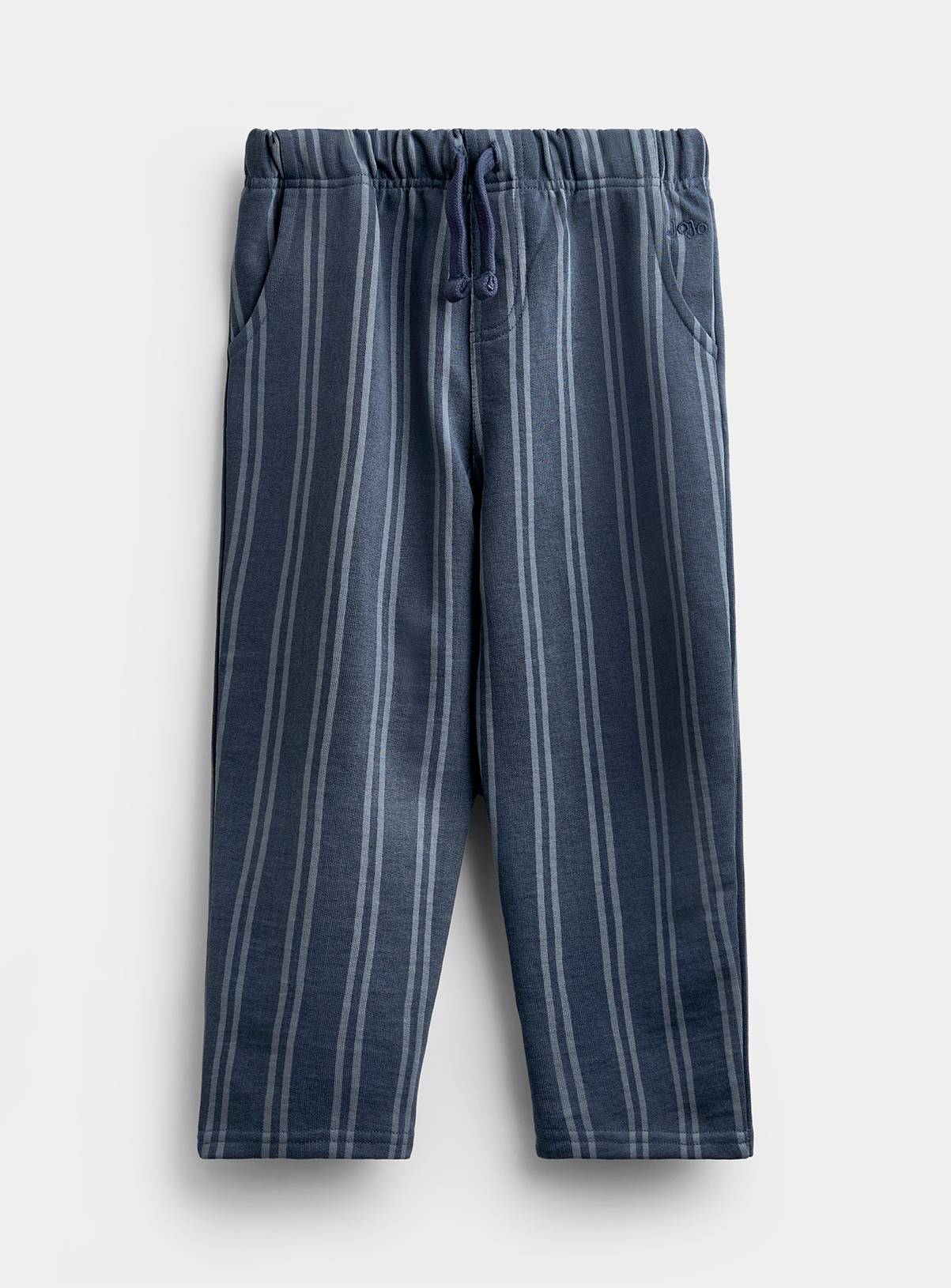 JOJO MAMAN BÉBÉ 2 Pack Vertical Stripe and Plain Joggers Charcoal Grey 12-18 months - Image 7