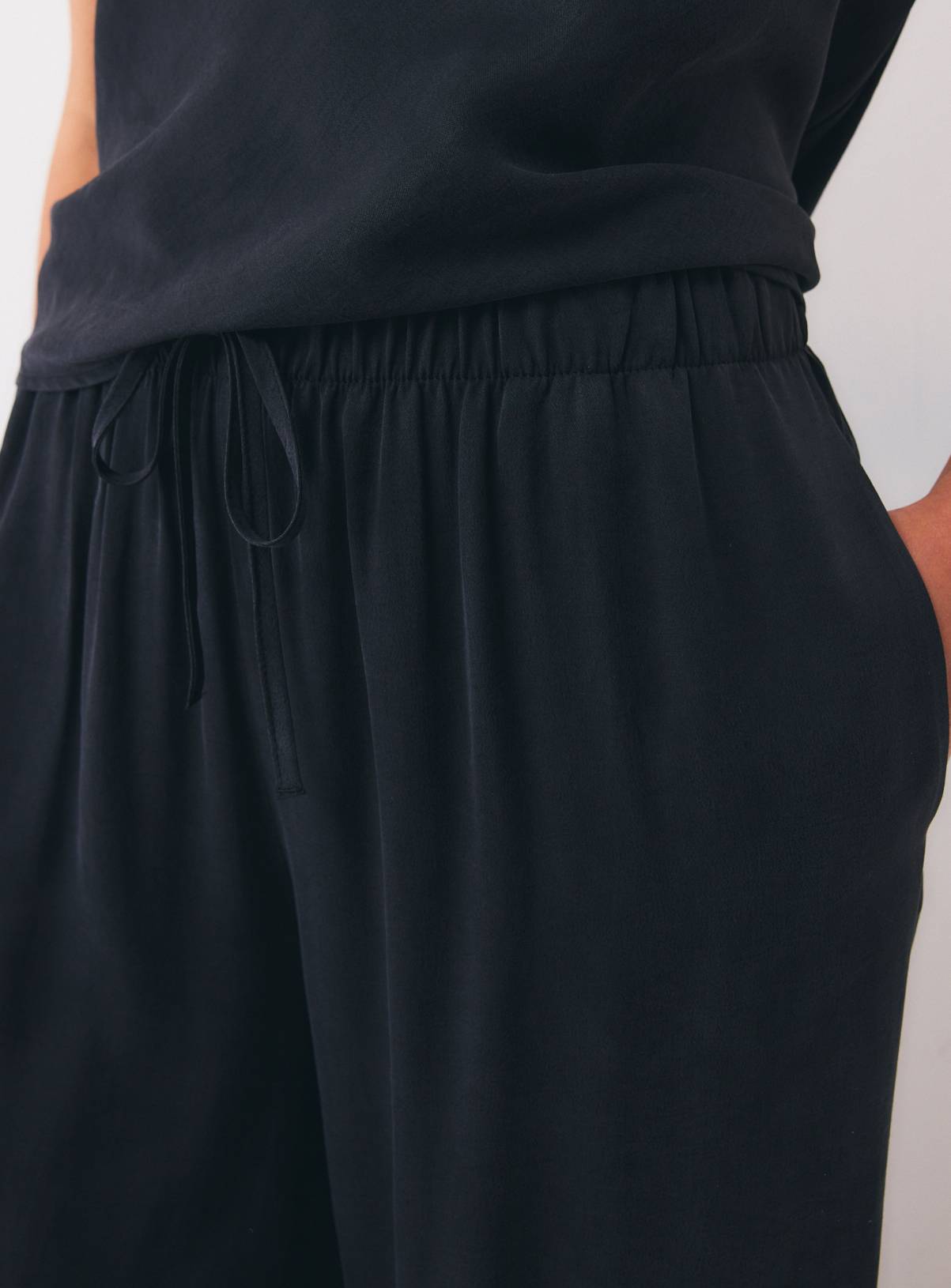 Black Sandwash Balloon Leg Trousers 20 - Image 3
