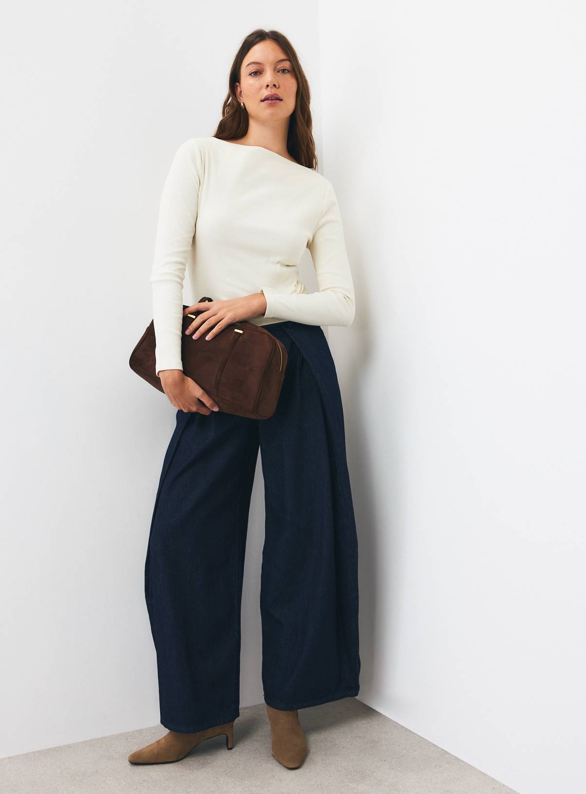 Ribbed Slash Neck Tops 2 Pack  14 - Image 3