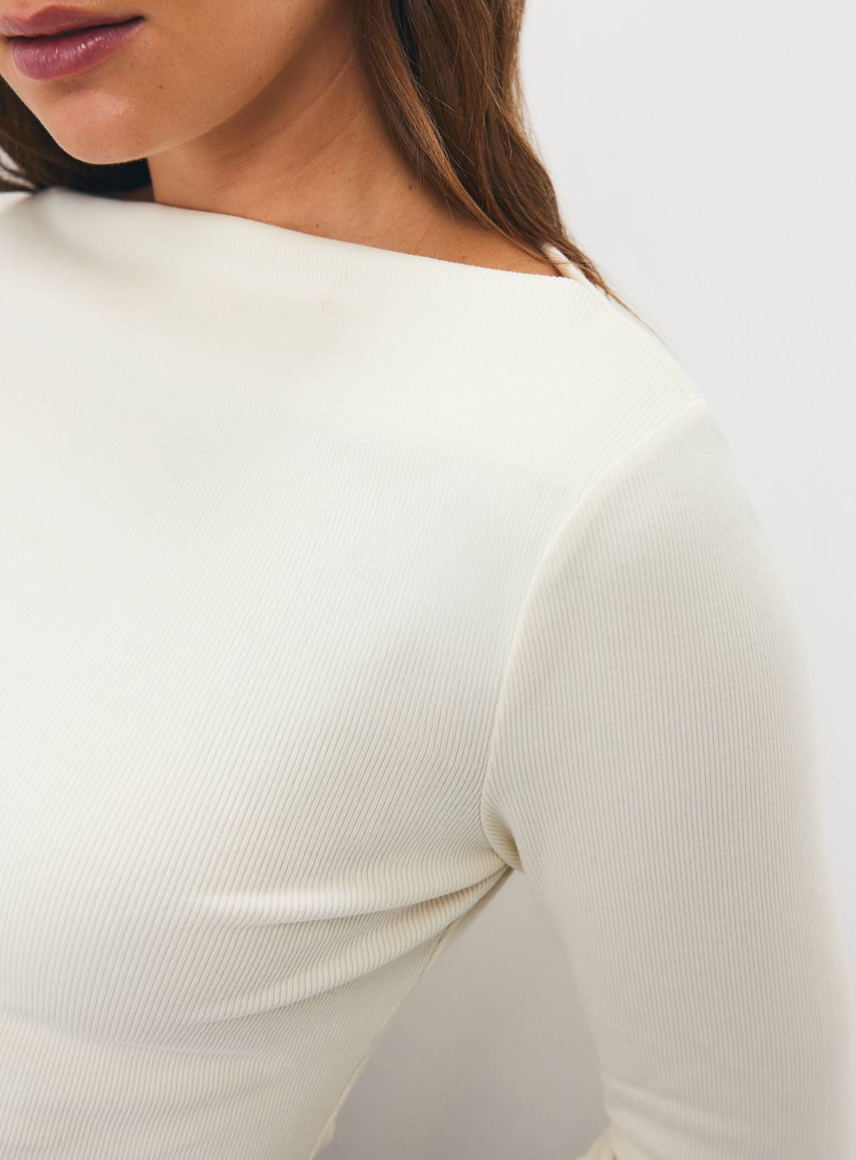 Ribbed Slash Neck Tops 2 Pack  14 - Image 5