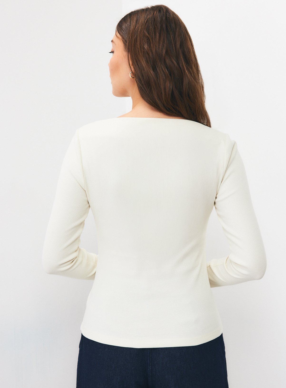 Ribbed Slash Neck Tops 2 Pack  14 - Image 6 thumbnail