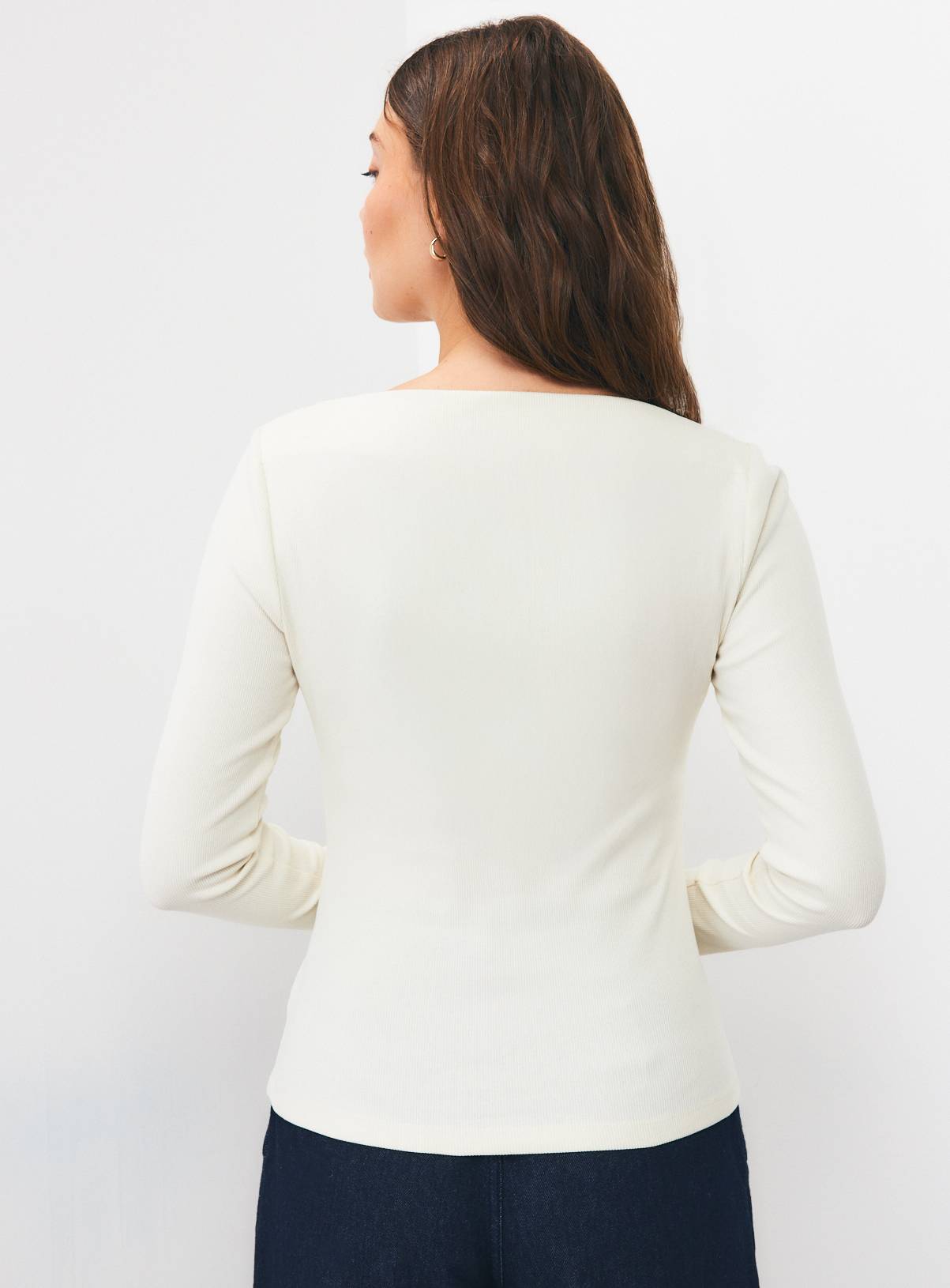 Ribbed Slash Neck Tops 2 Pack  14 - Image 6