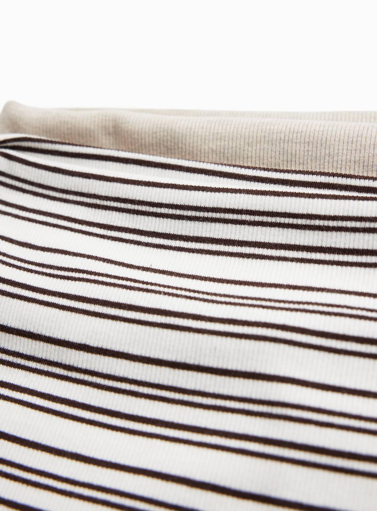 Stripe Ribbed Slash Neck Tops 2 Pack 24 - Image 4