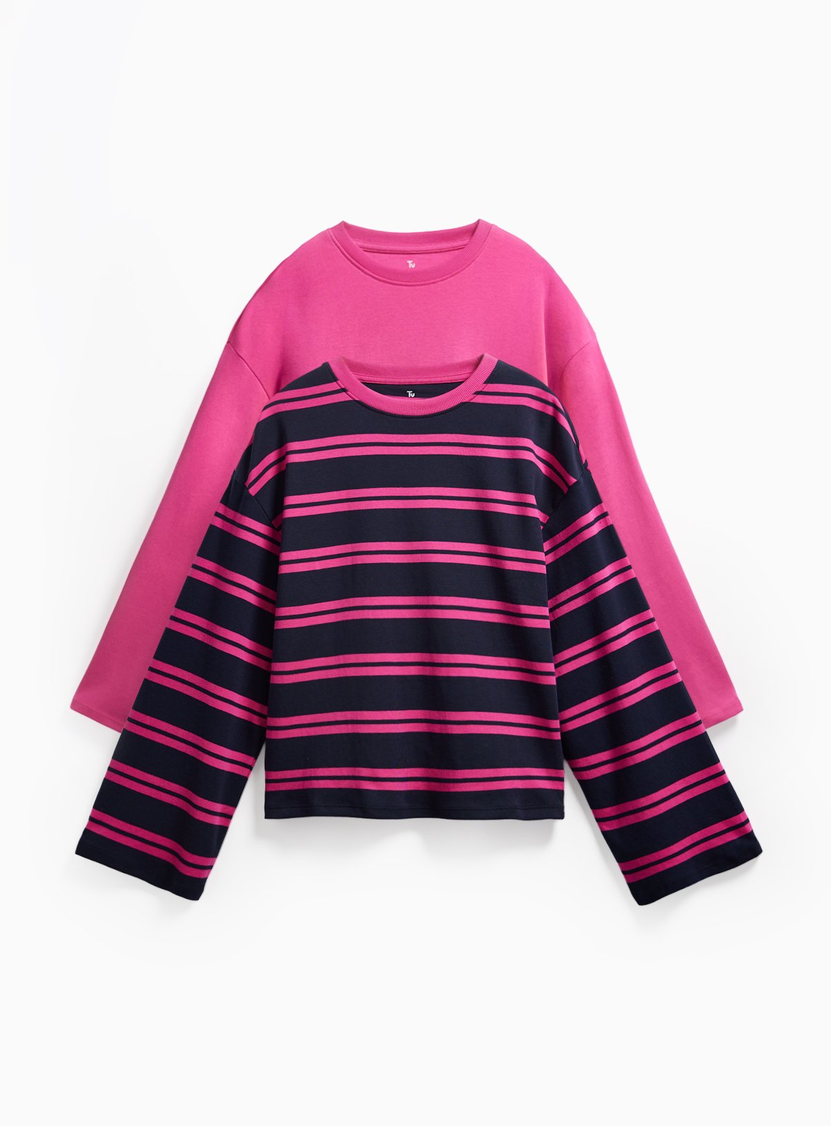2 Pack Long Sleeve Crewneck Tops 24 - Image 1 thumbnail
