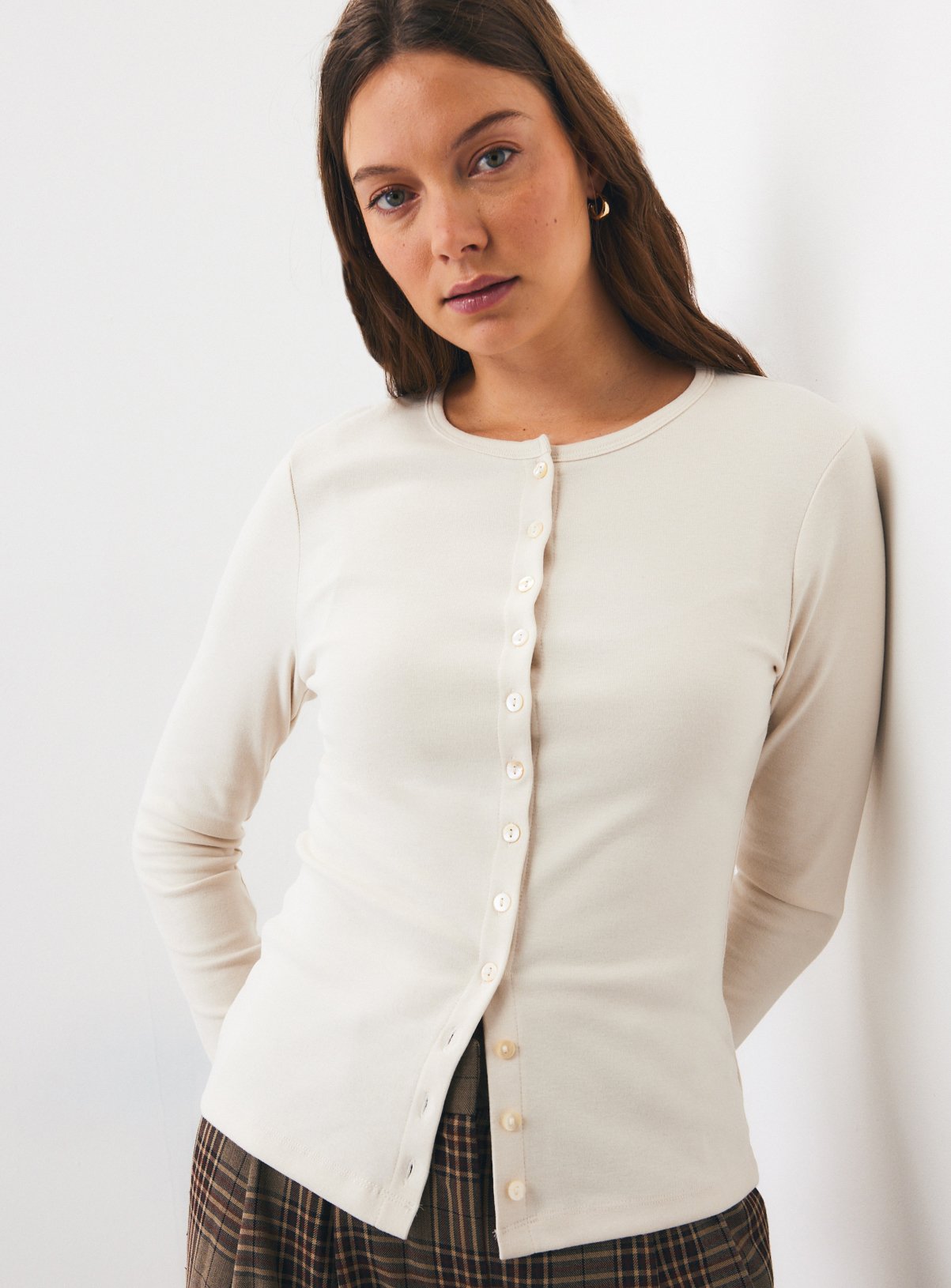 Button Through Long Sleeve tops 2 Pack 20 - Image 2 thumbnail