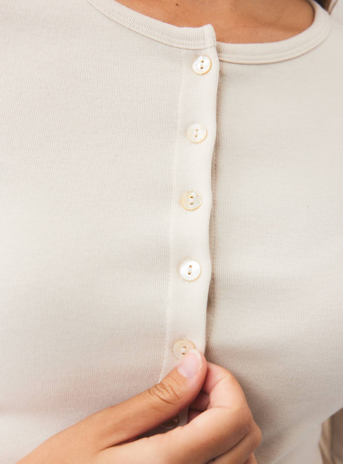Button Through Long Sleeve tops 2 Pack 20 - Image 5