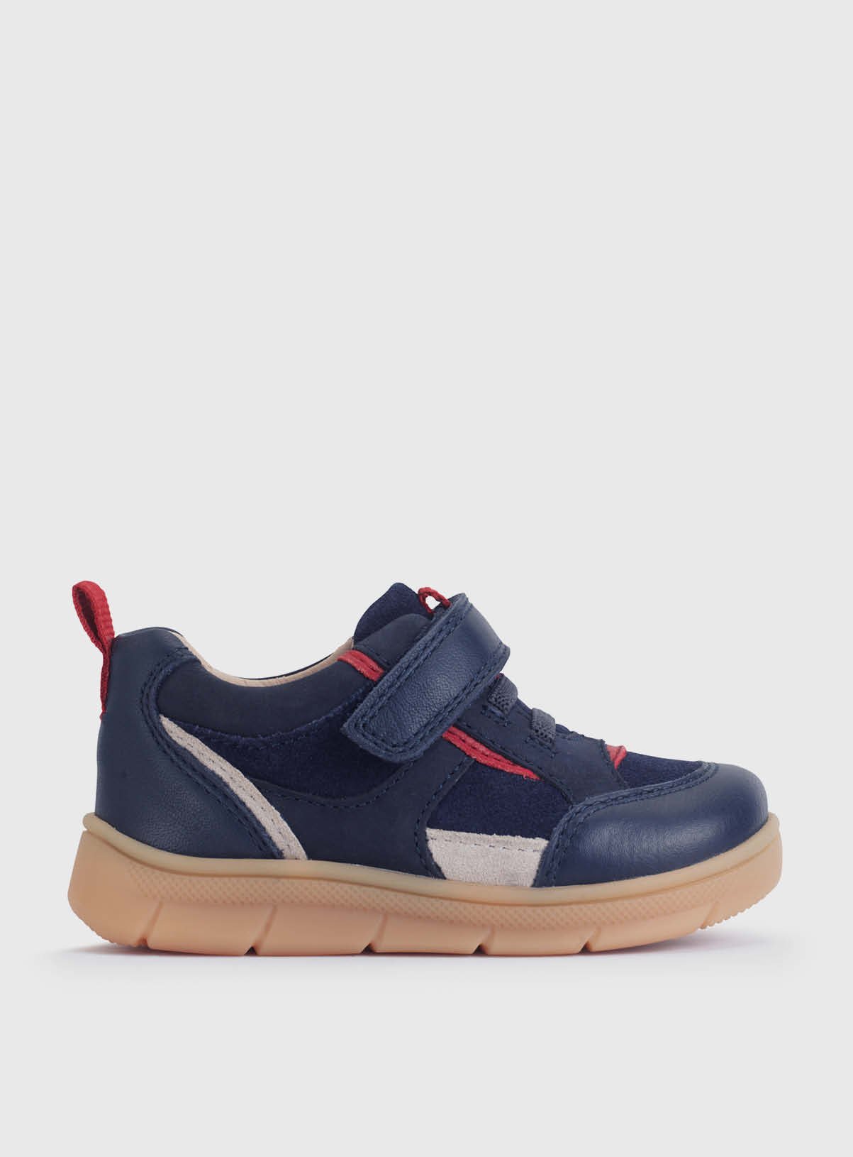 START-RITE Stride Navy Leather Mix Trainer 5 Infant - Image 1 thumbnail