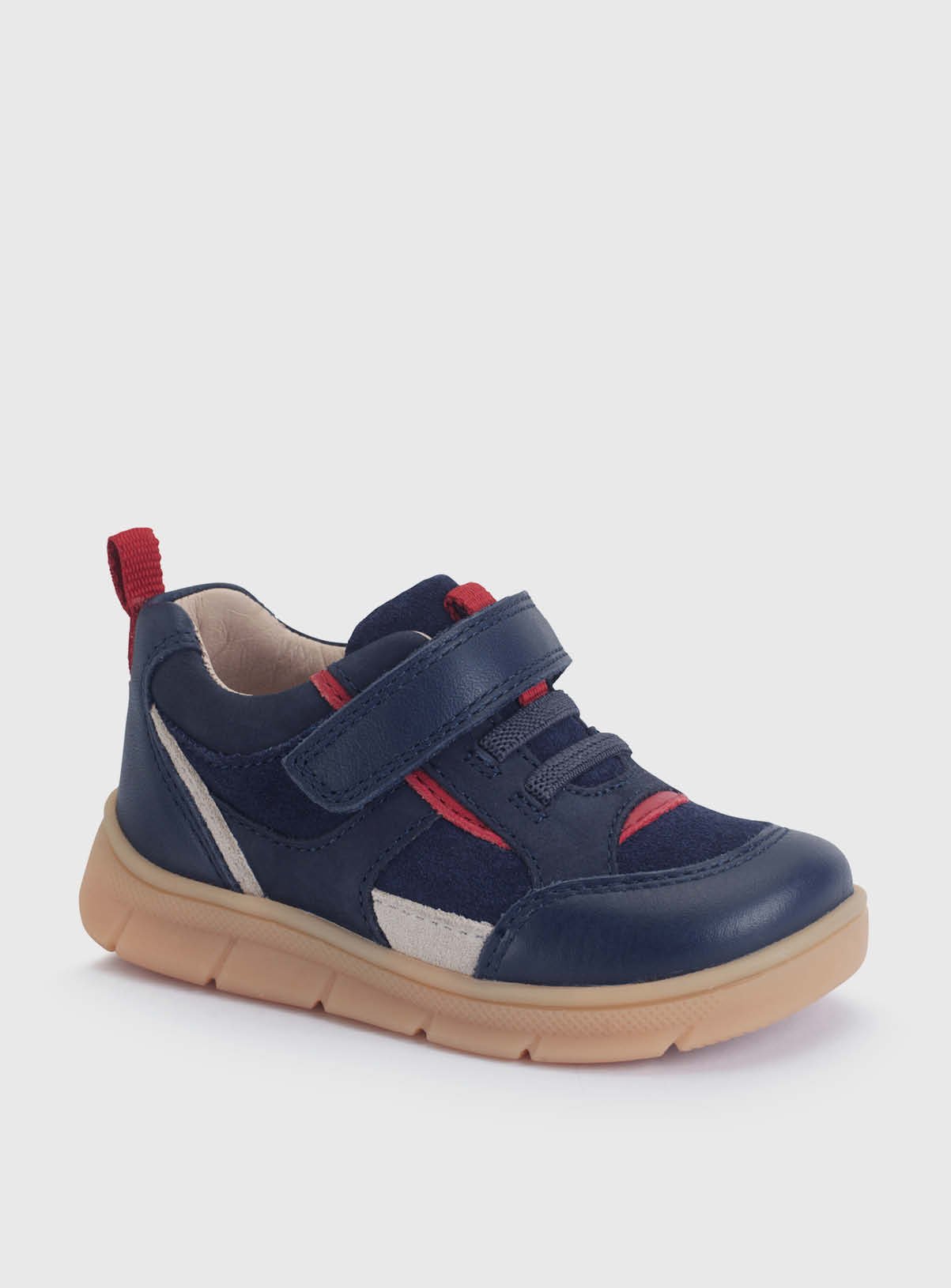 START-RITE Stride Navy Leather Mix Trainer 5 Infant - Image 3 thumbnail