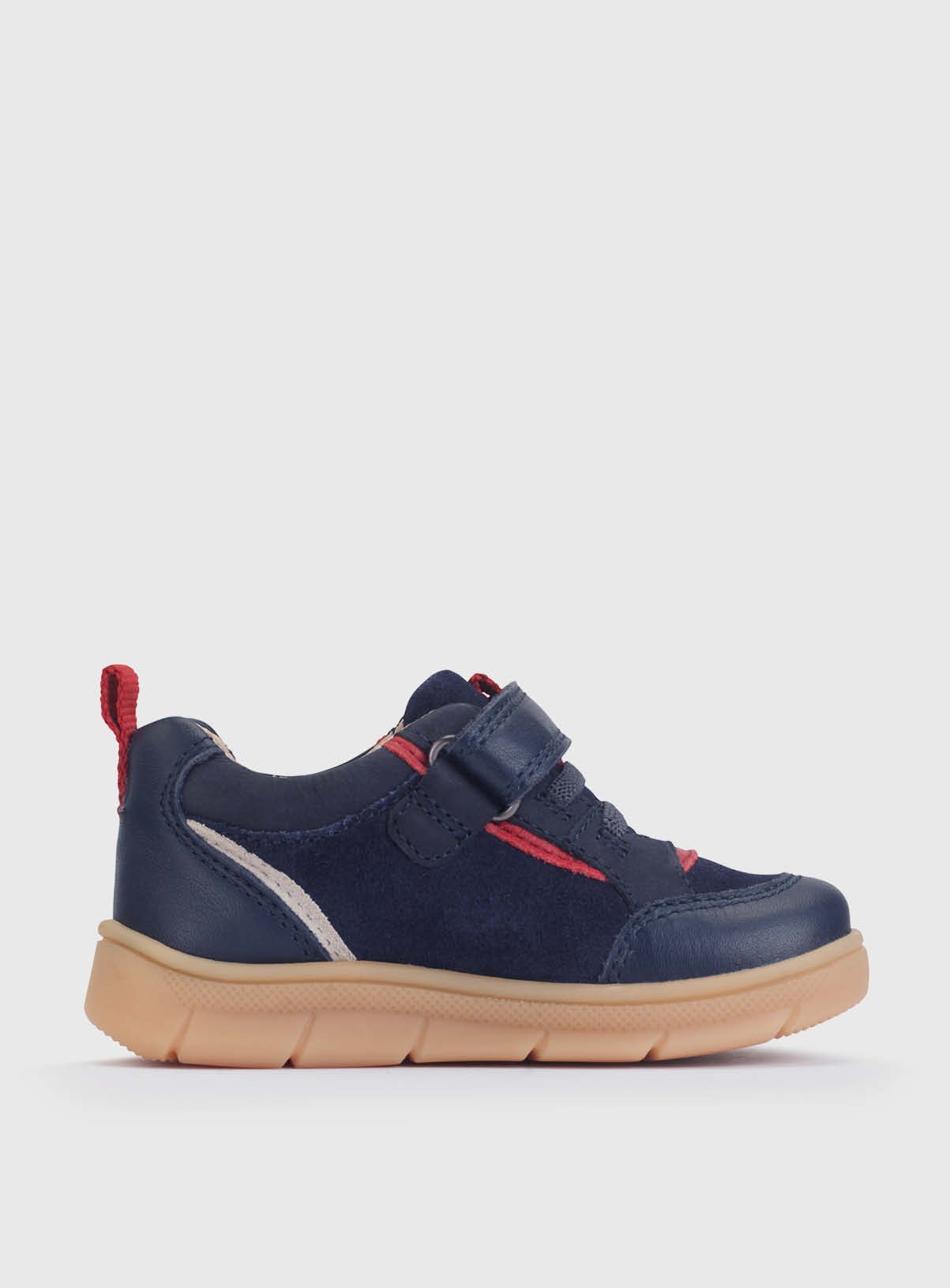 START-RITE Stride Navy Leather Mix Trainer 5 Infant - Image 4 thumbnail