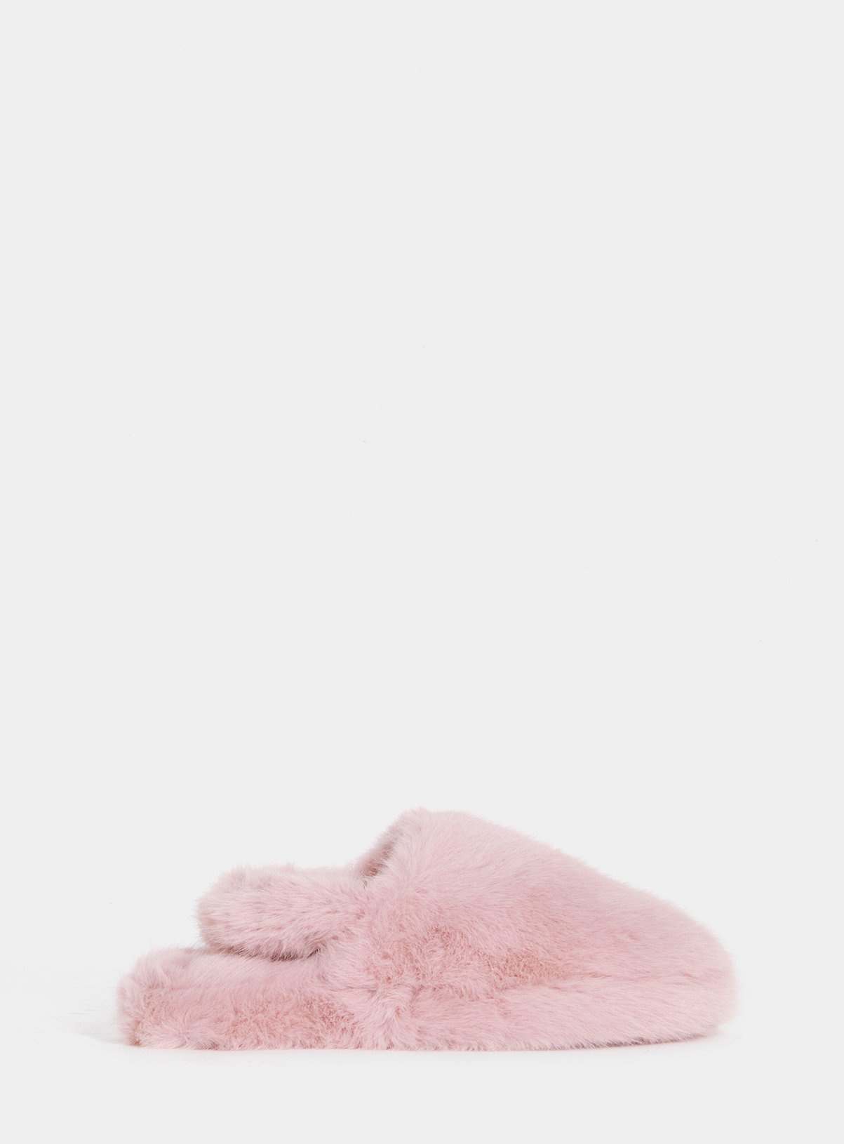 SIMPLY BE Fluffy Slingback Slipper Wide Fit 7 - Image 3 thumbnail