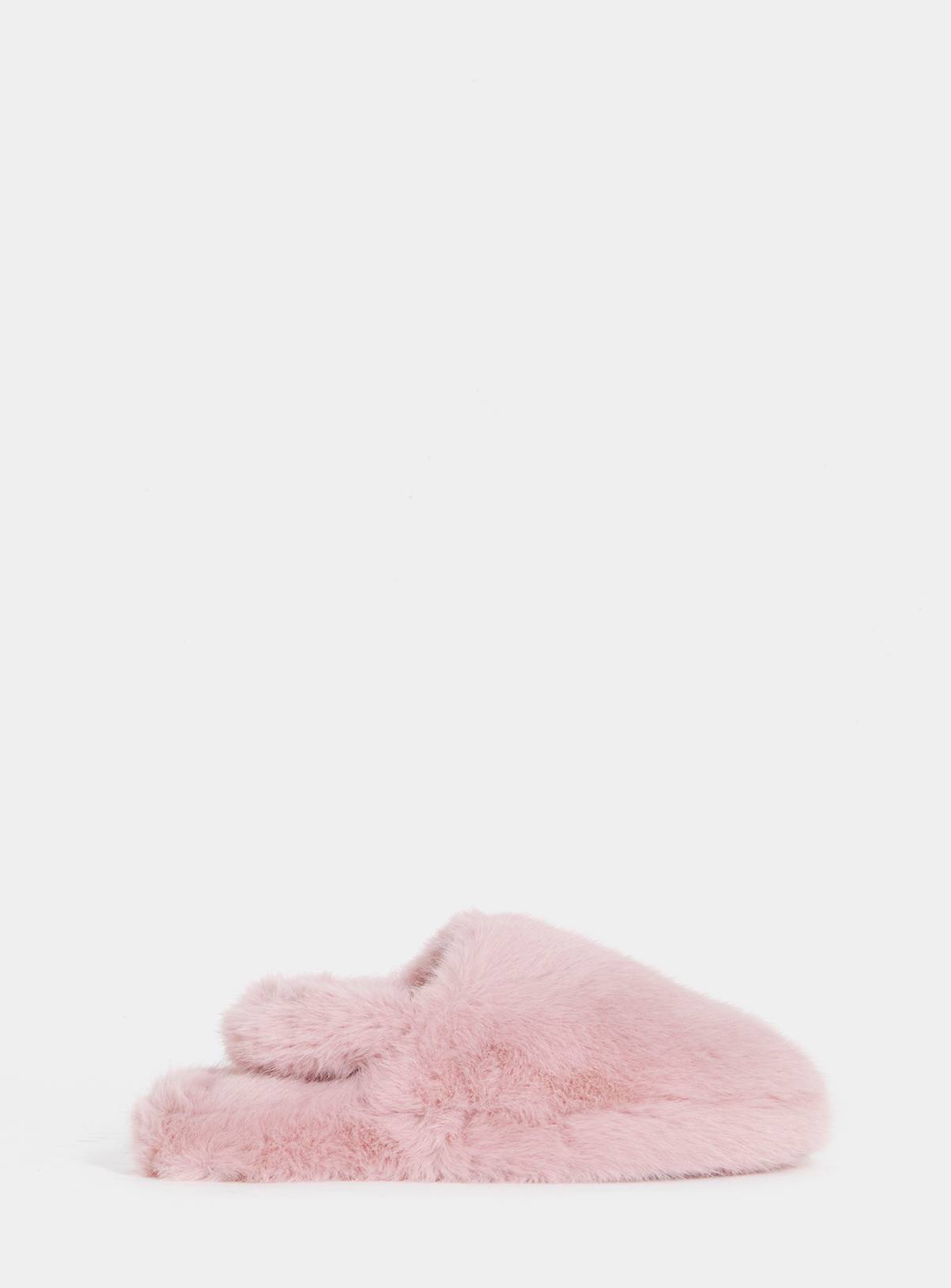 SIMPLY BE Fluffy Slingback Slipper Wide Fit 7 - Image 3