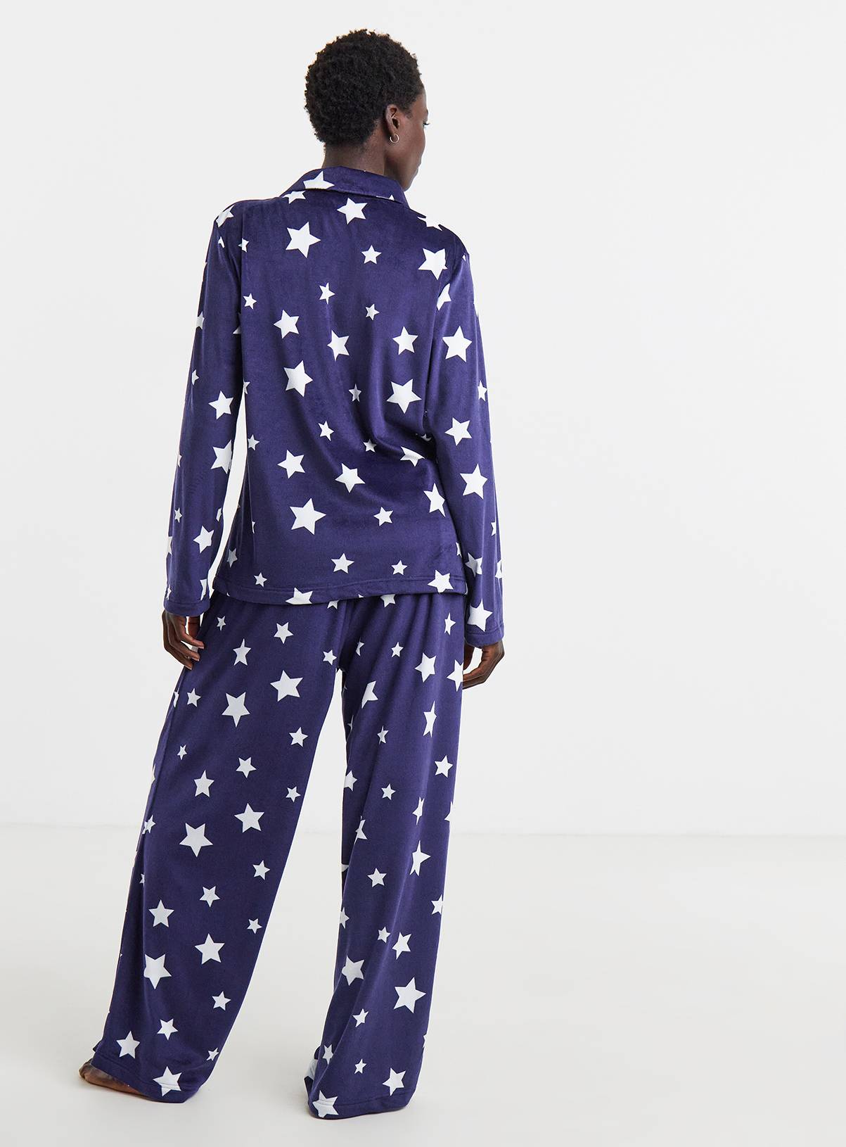 SIMPLY BE Pretty Secrets Star Fleece Pyjama Set 24-26 - Image 2
