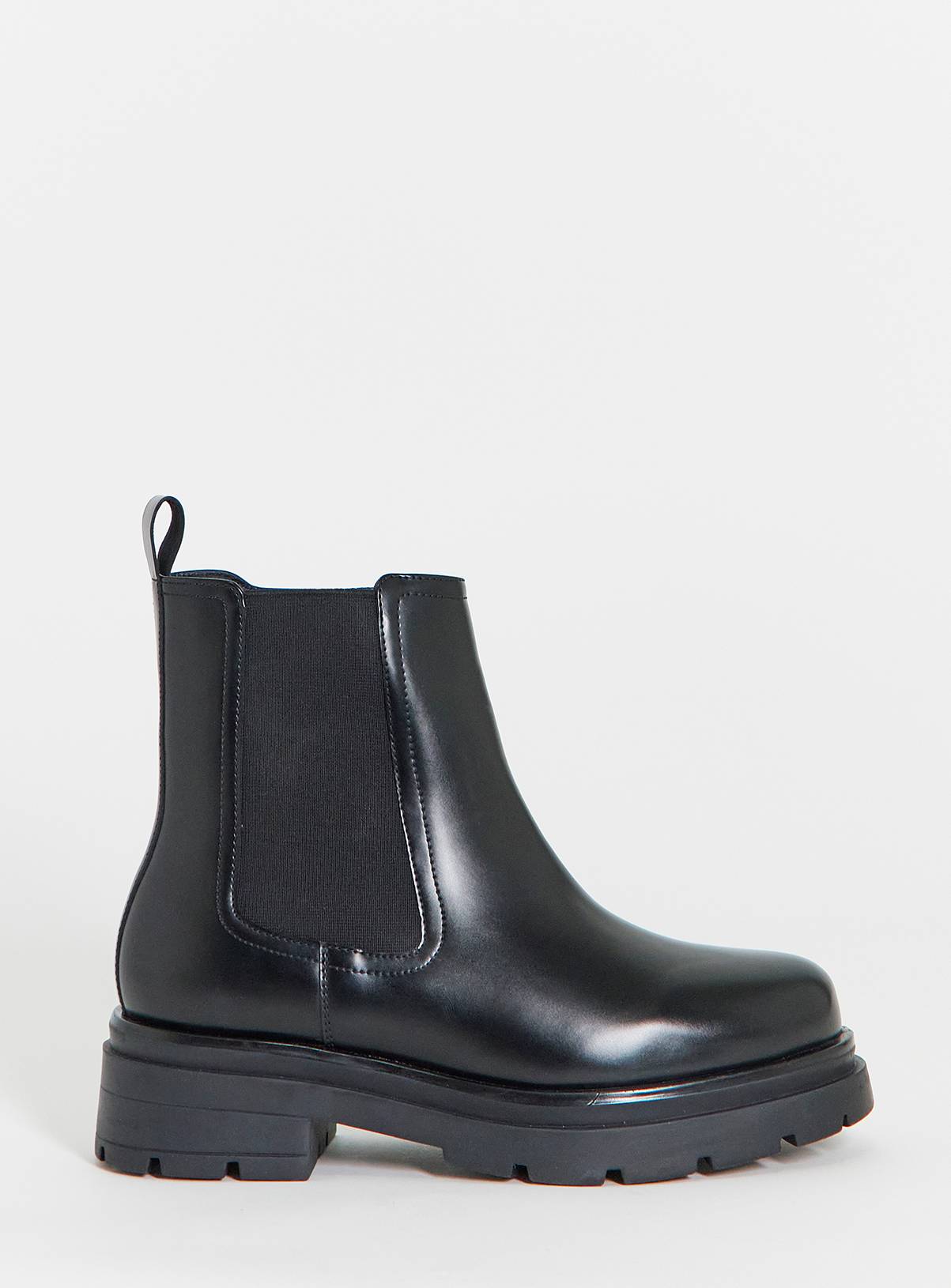 SIMPLY BE Chunky Chelsea Ankle Boot Wide Fit Black 6 - Image 3