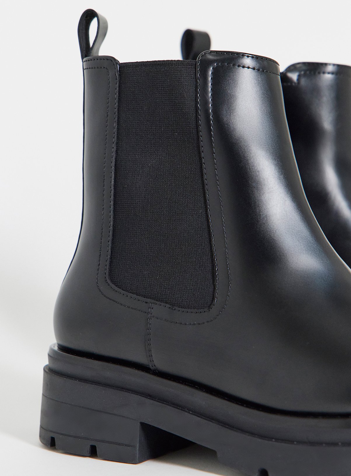 SIMPLY BE Chunky Chelsea Ankle Boot Wide Fit Black 6 - Image 4 thumbnail