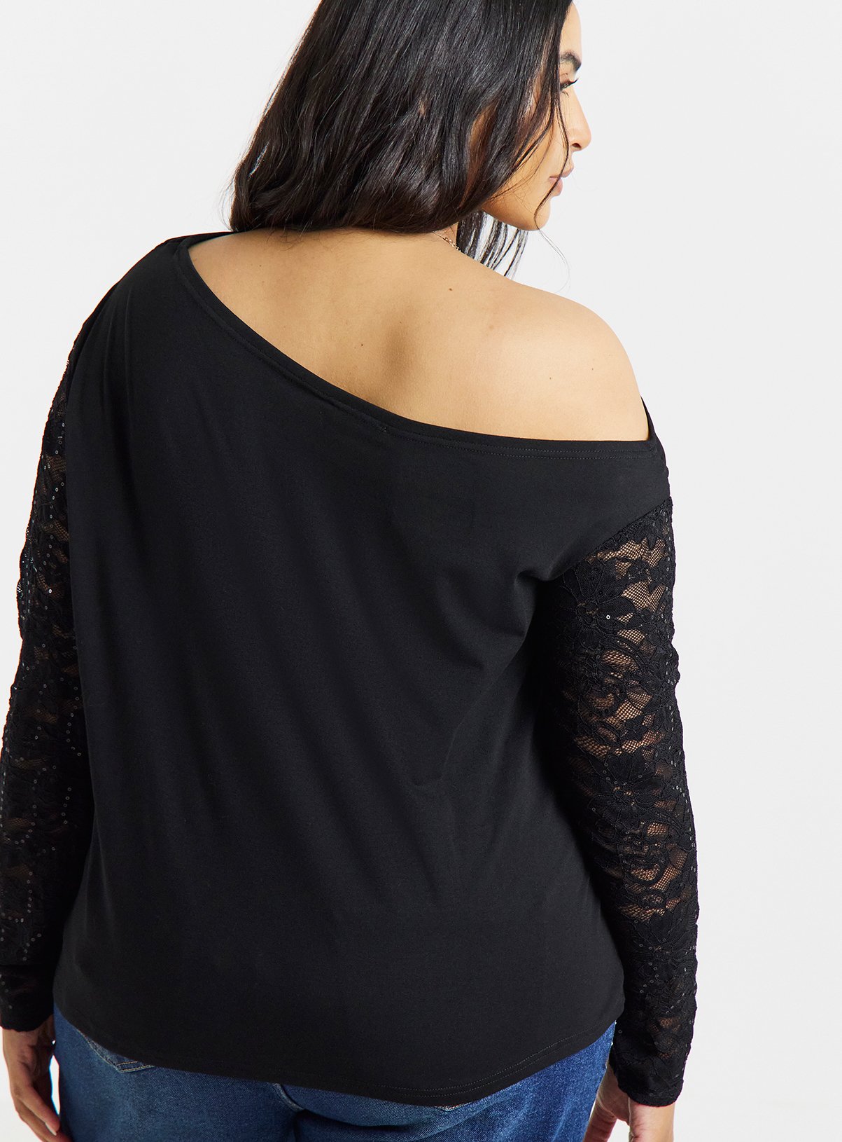 SIMPLY BE Lace Sequin Top 14 - Image 2 thumbnail
