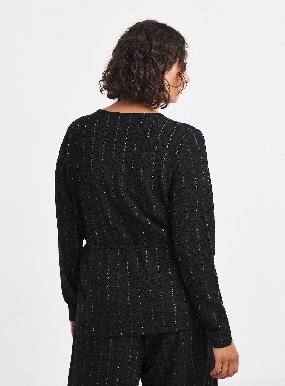 SIMPLY BE Stripe Wrap Over Top 14 - Image 2 thumbnail