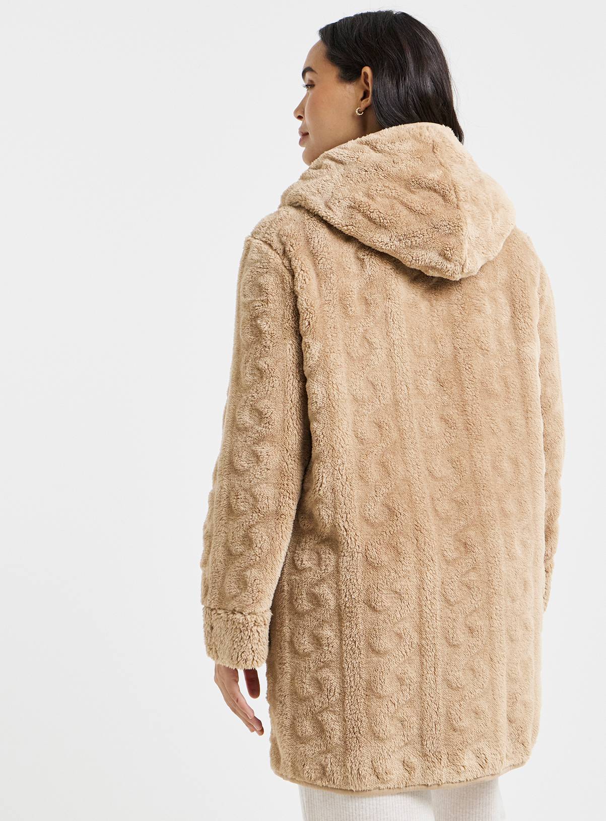 SIMPLY BE Pretty Secrets Cable Fleece Cardigan 32-34 - Image 2