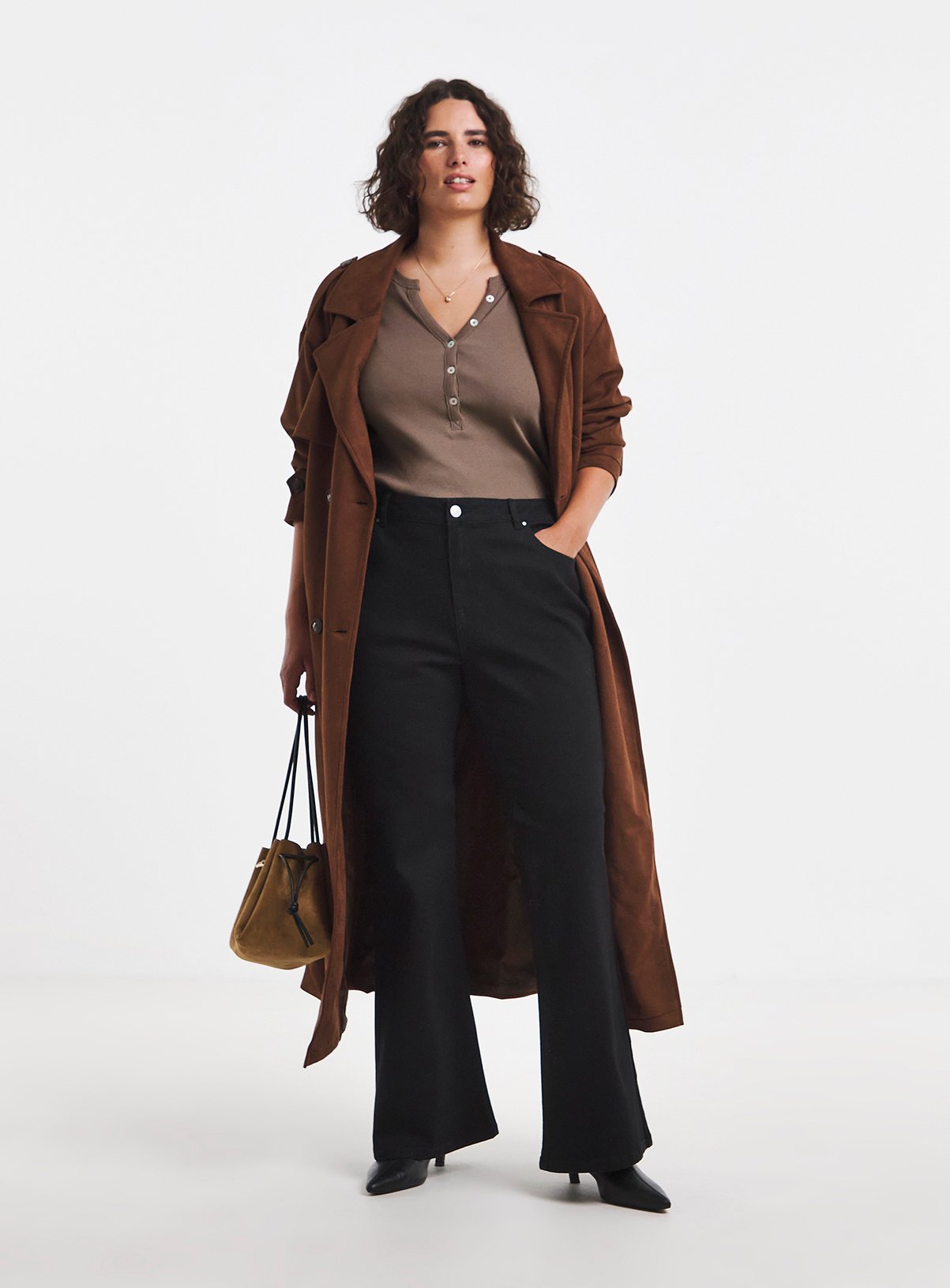 SIMPLY BE Black Flare Jeans 14 - Image 3 thumbnail